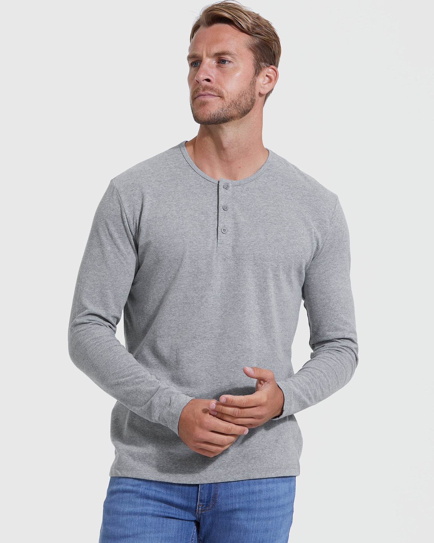 The Timeless Classic Long Sleeve Henley 3-Pack