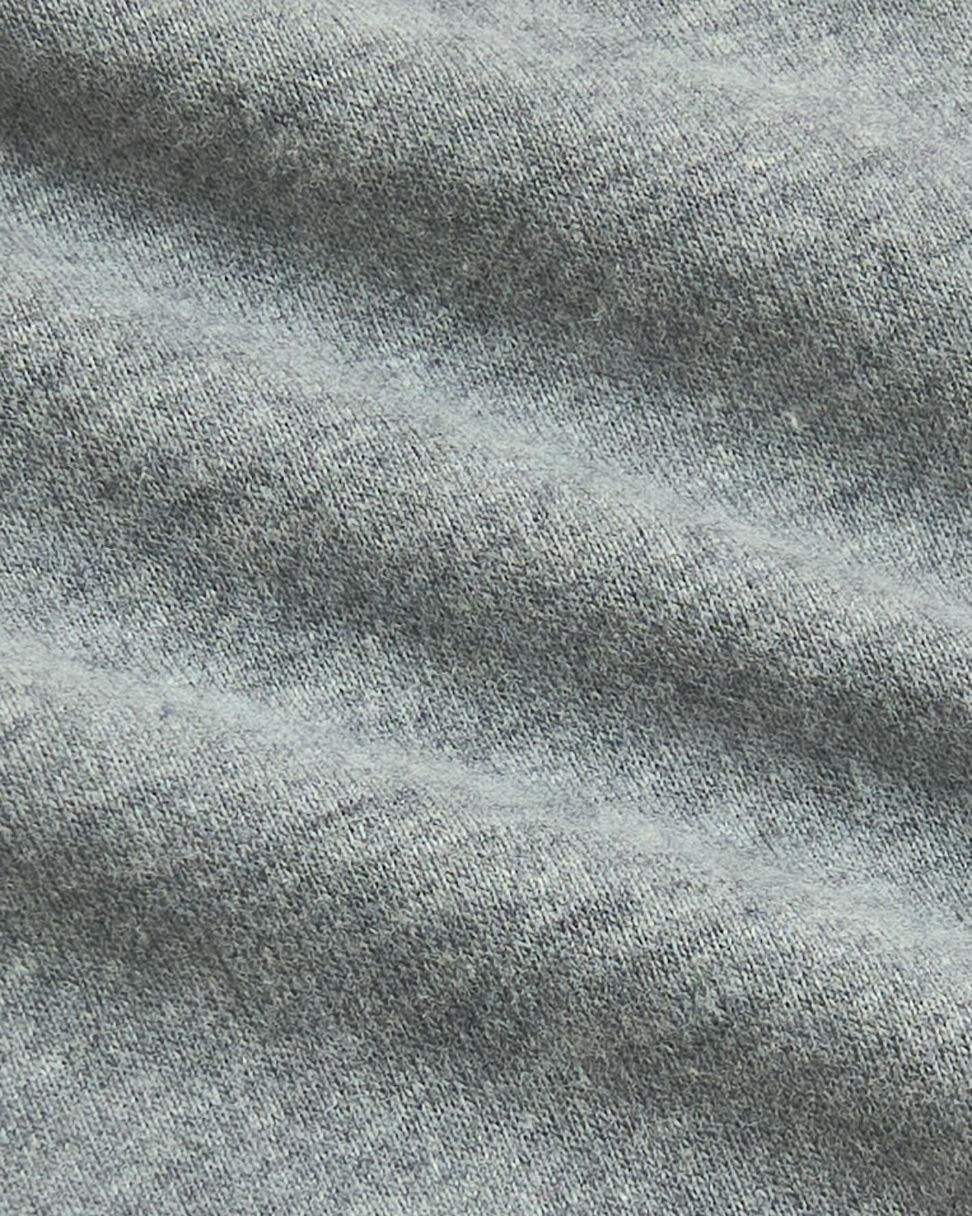 Boys' Heather Gray Classic Curved Hem Crew Neck
