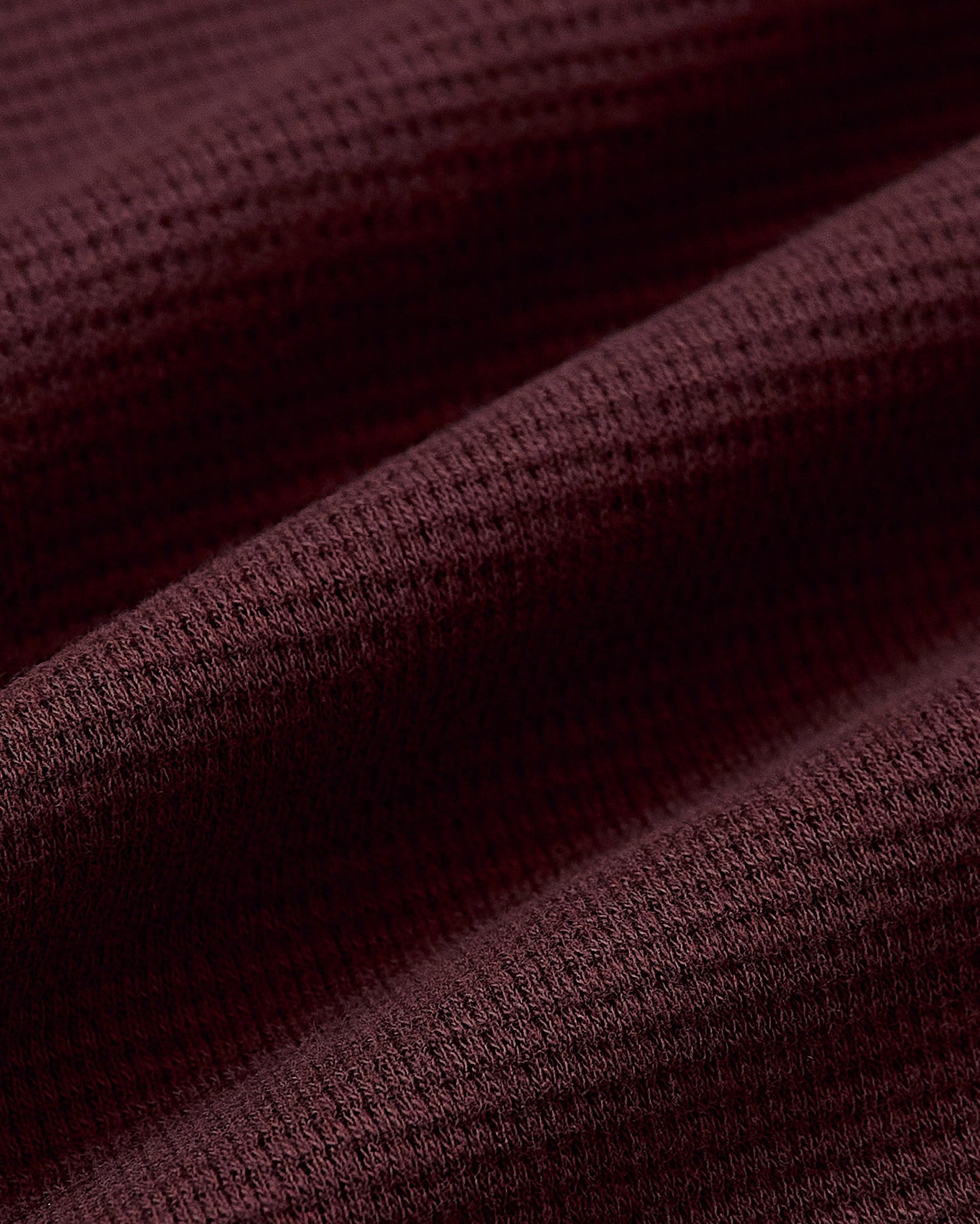 Mahogany Long Sleeve Waffle Henley