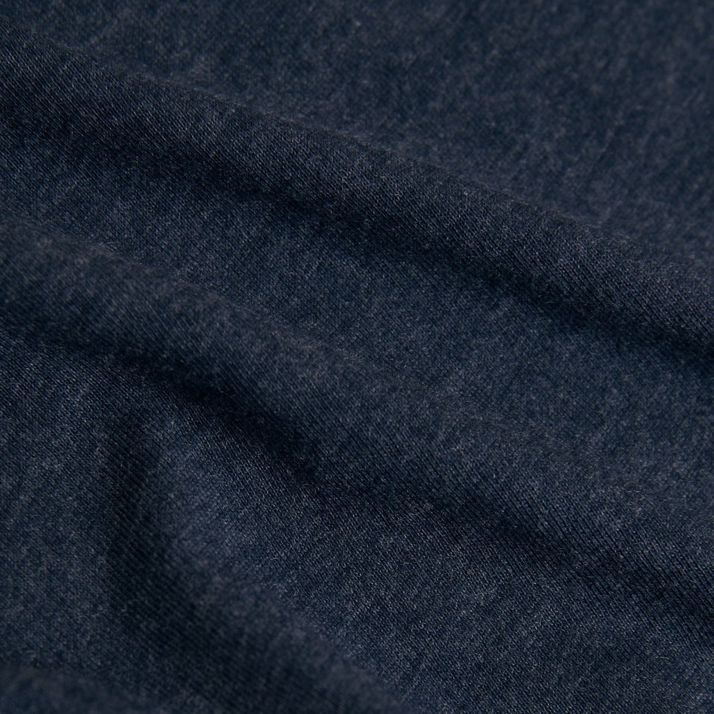 Heather Navy Classic Long Sleeve Crew Neck