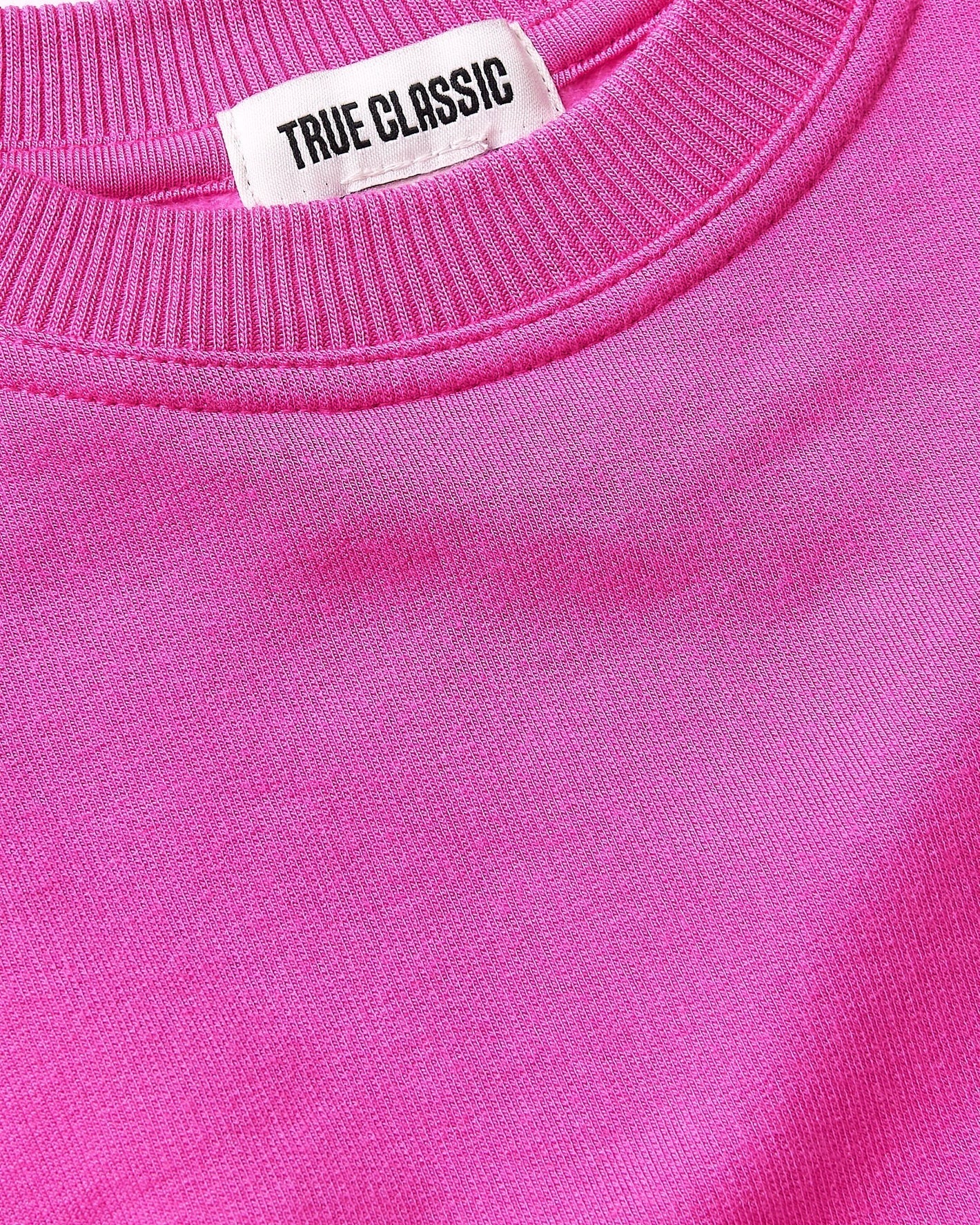 Girls Electric Fuchsia Slouch Pullover Crew