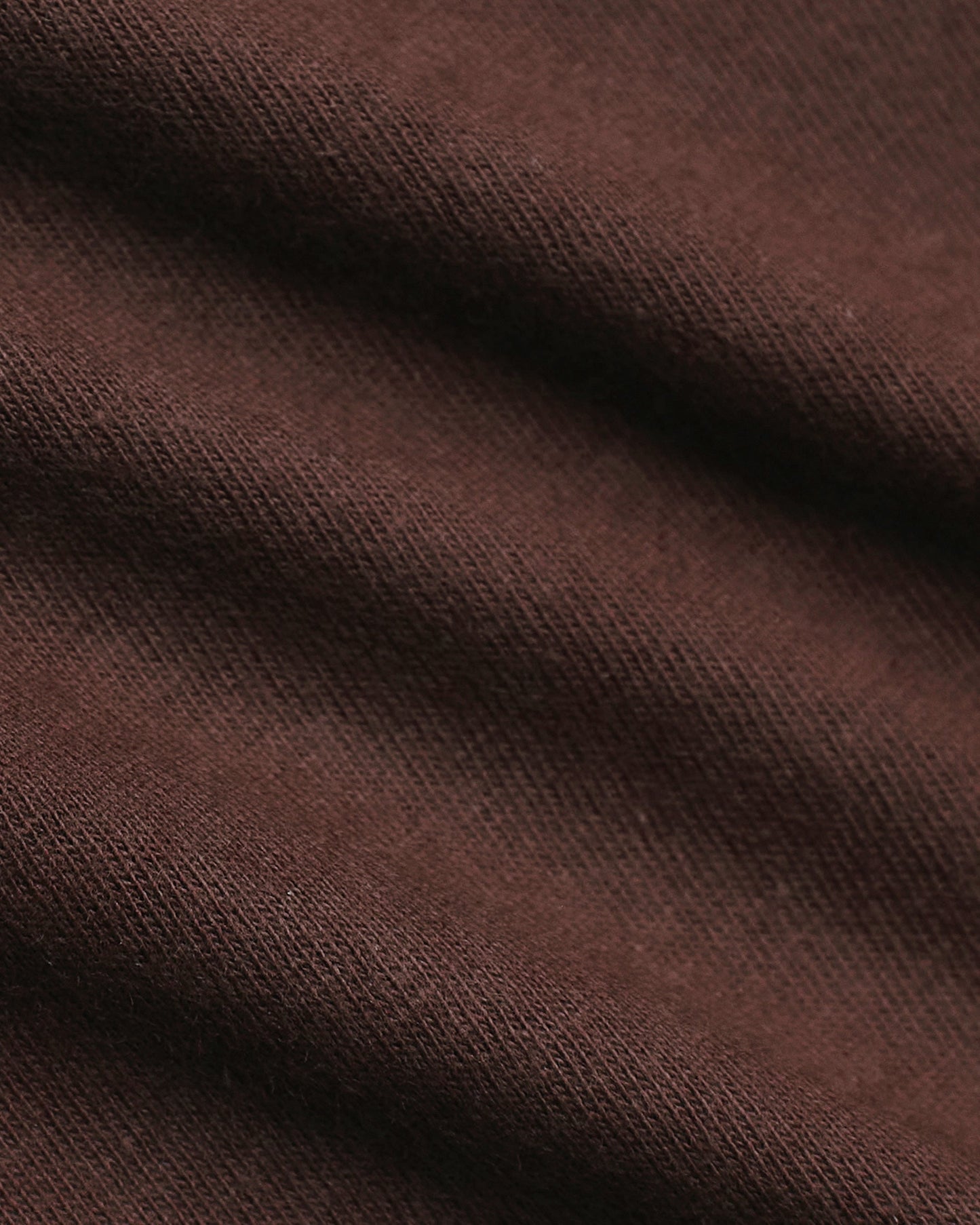 Carob Curved Hem Classic Crew Neck