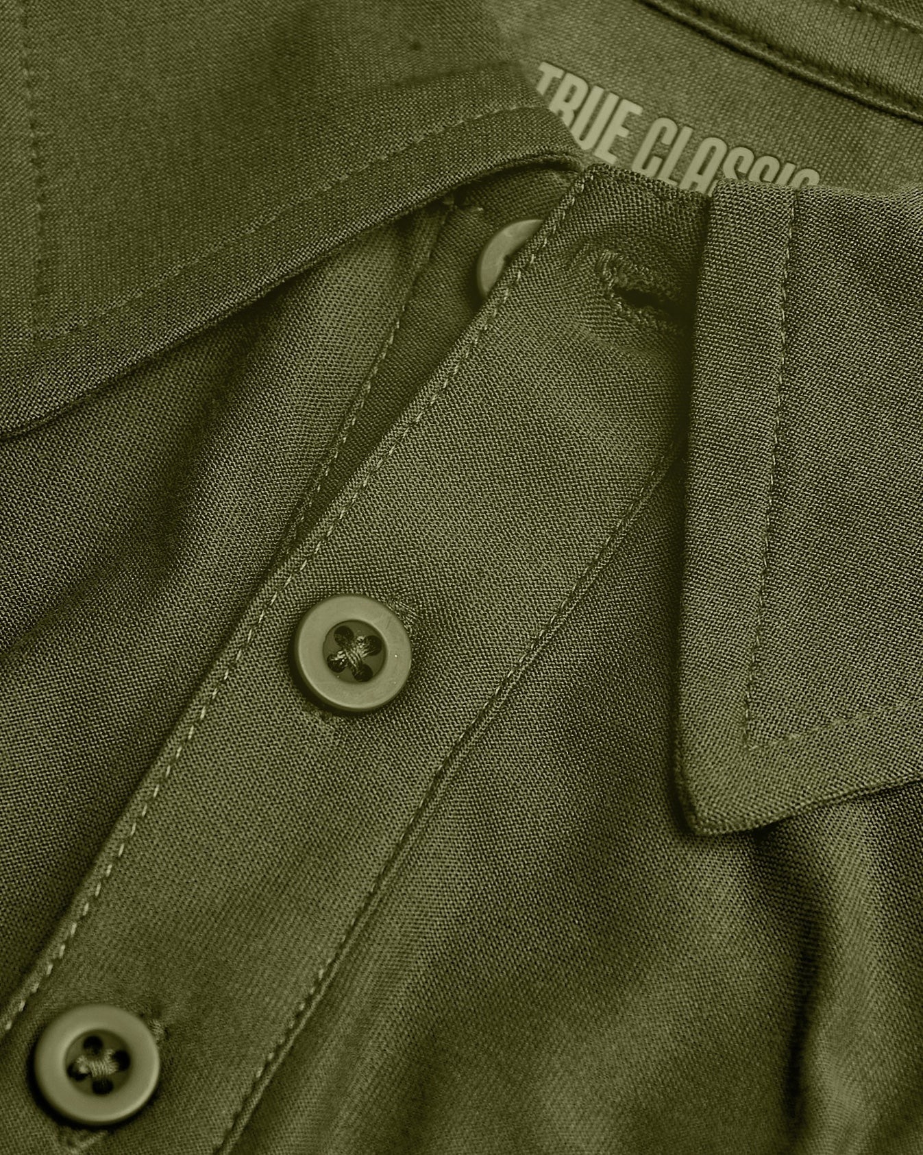 Military Green Short Sleeve Tall Active Polo