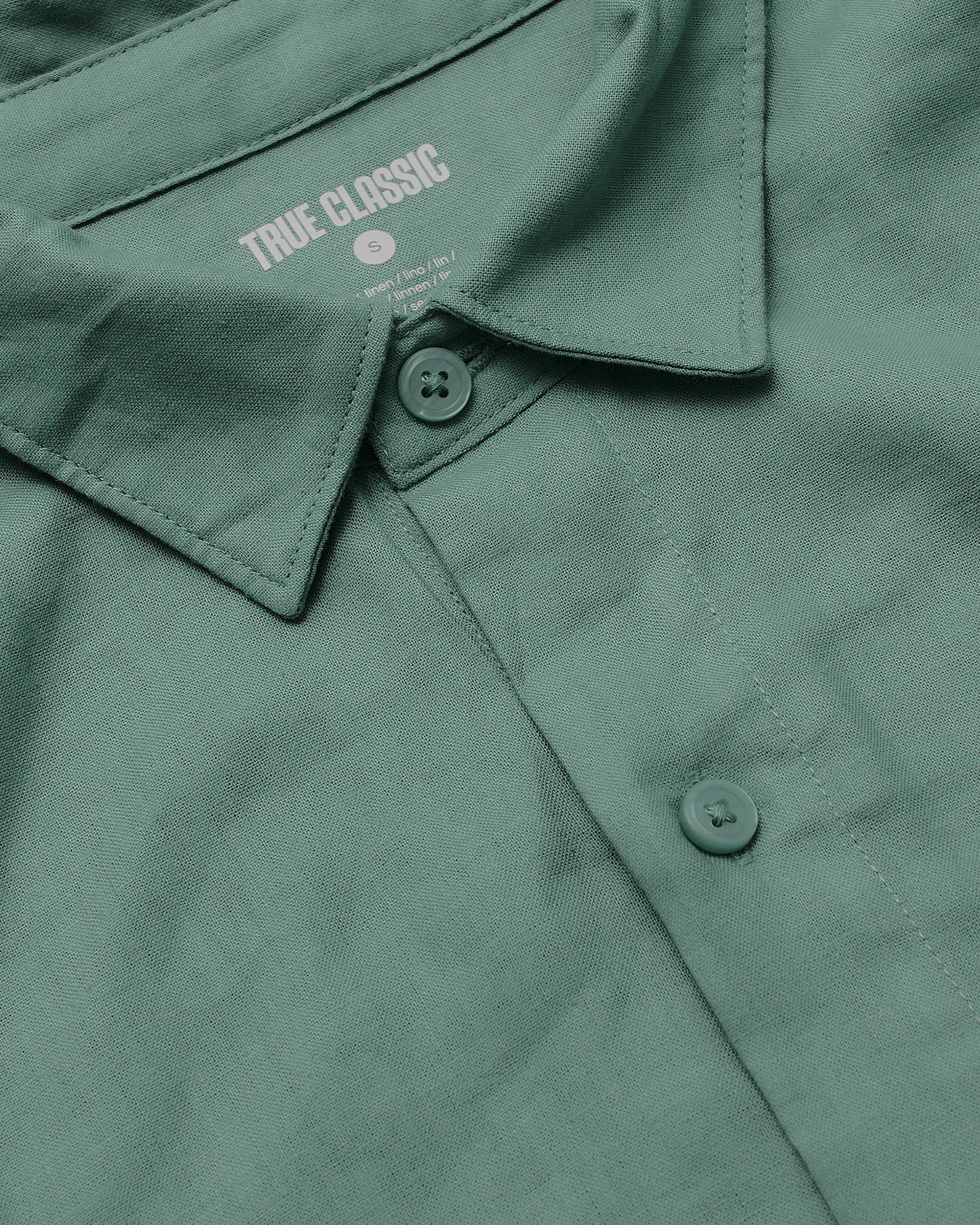 Moss Short Sleeve Linen Shirt