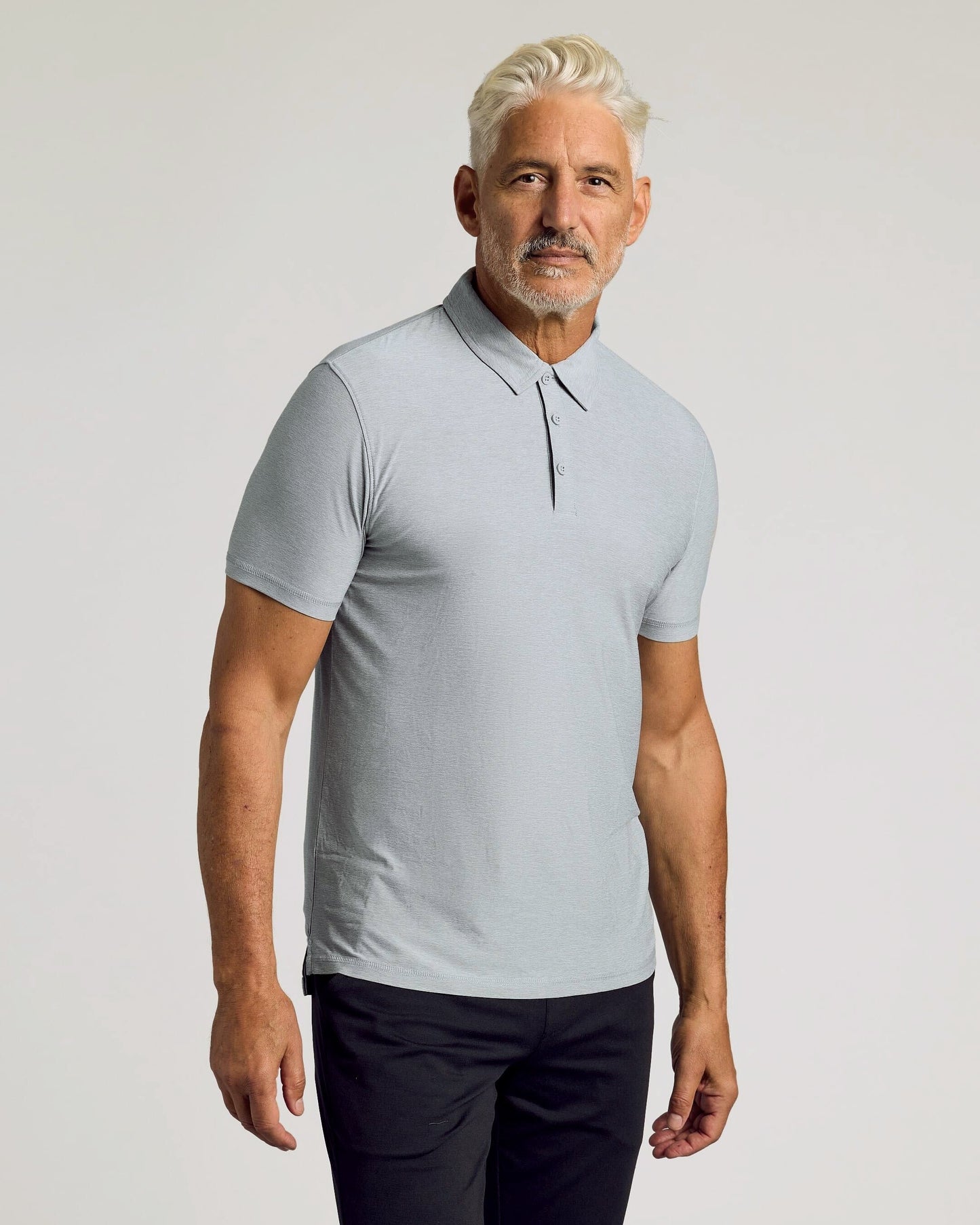 Light Heather Gray Active Polo 2.0