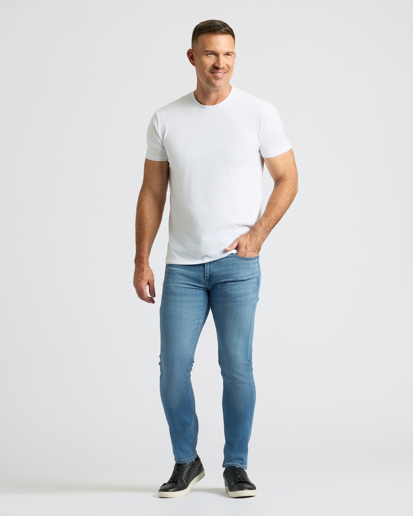 Medium Indigo Wash Slim Comfort Stretch Jeans