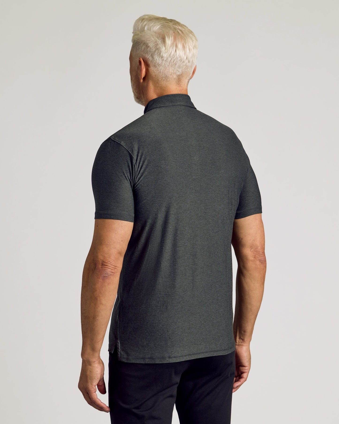Charcoal Heather Gray Active Polo 2.0