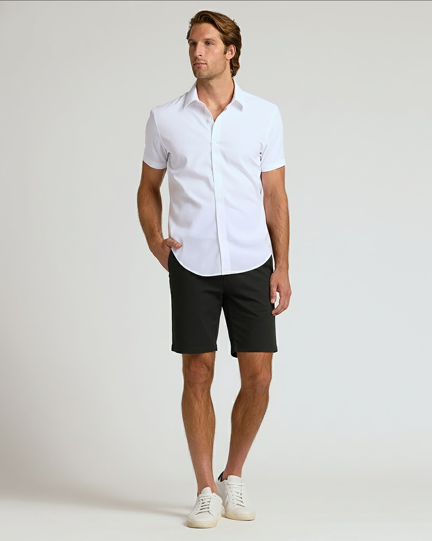 7" Black Chino Shorts 2.0