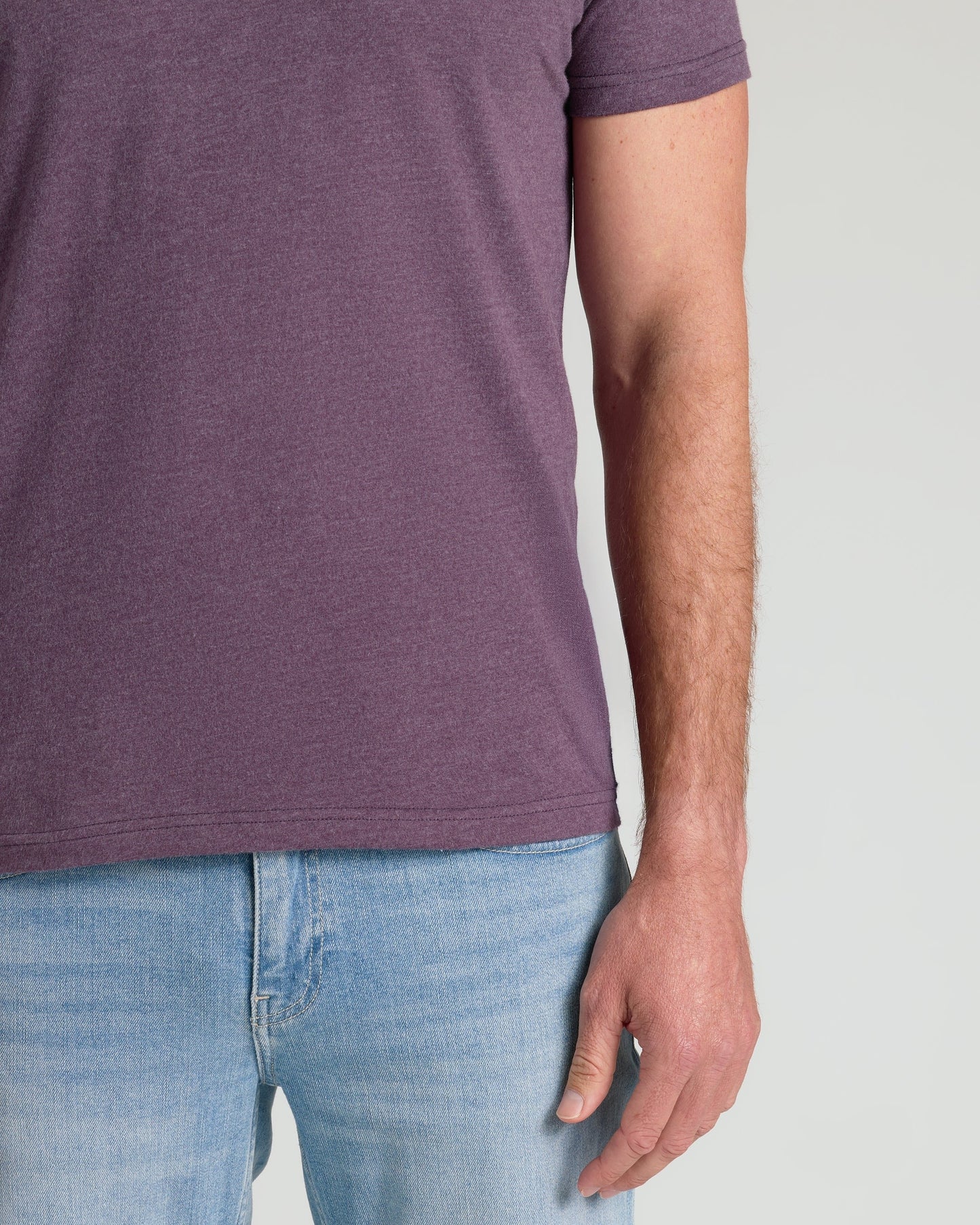 Dark Heather Plum Classic Crew Neck