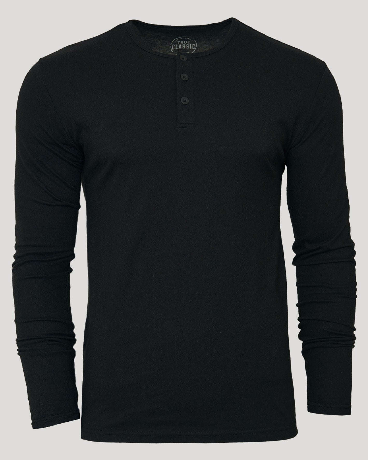 Black Long Sleeve Henley