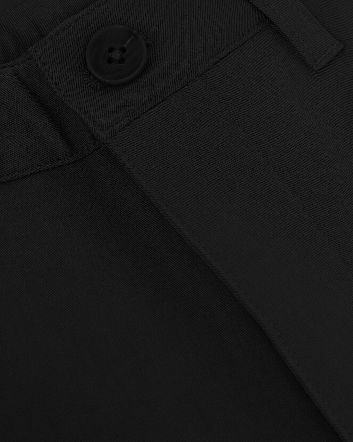 Black Slim Twill Chino Pant