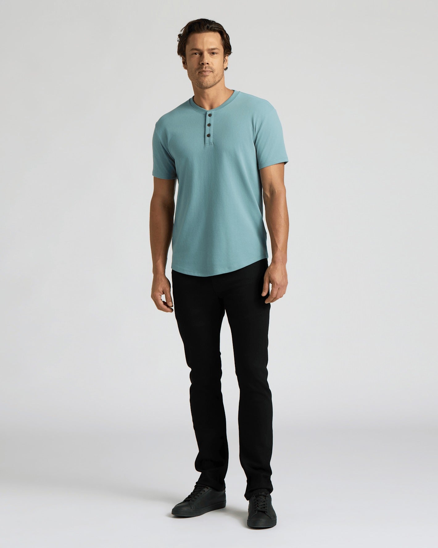 Citadel Heavyweight Curved Hem Henley