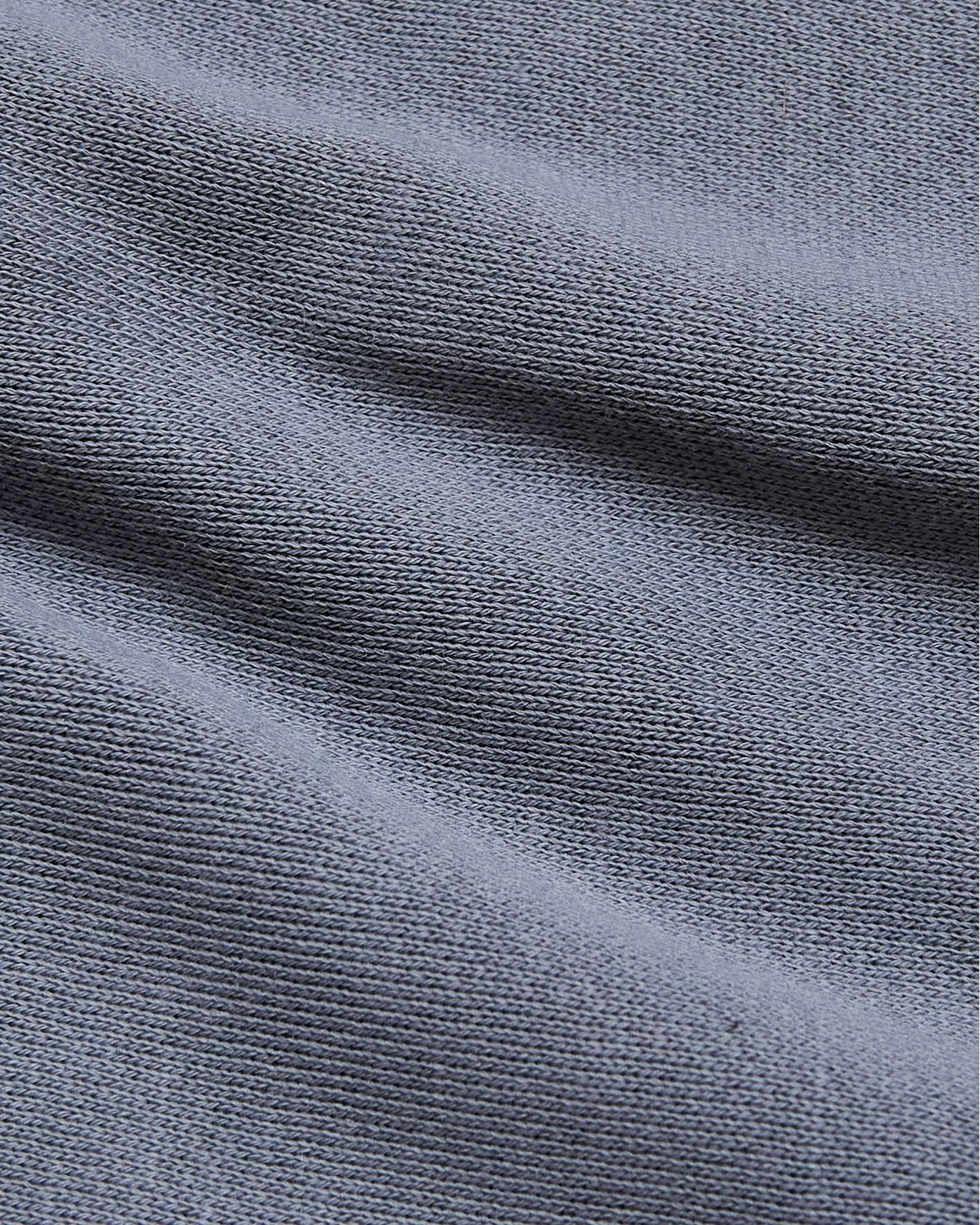 Dusty Blue Fleece French Terry Pullover Crew Neck