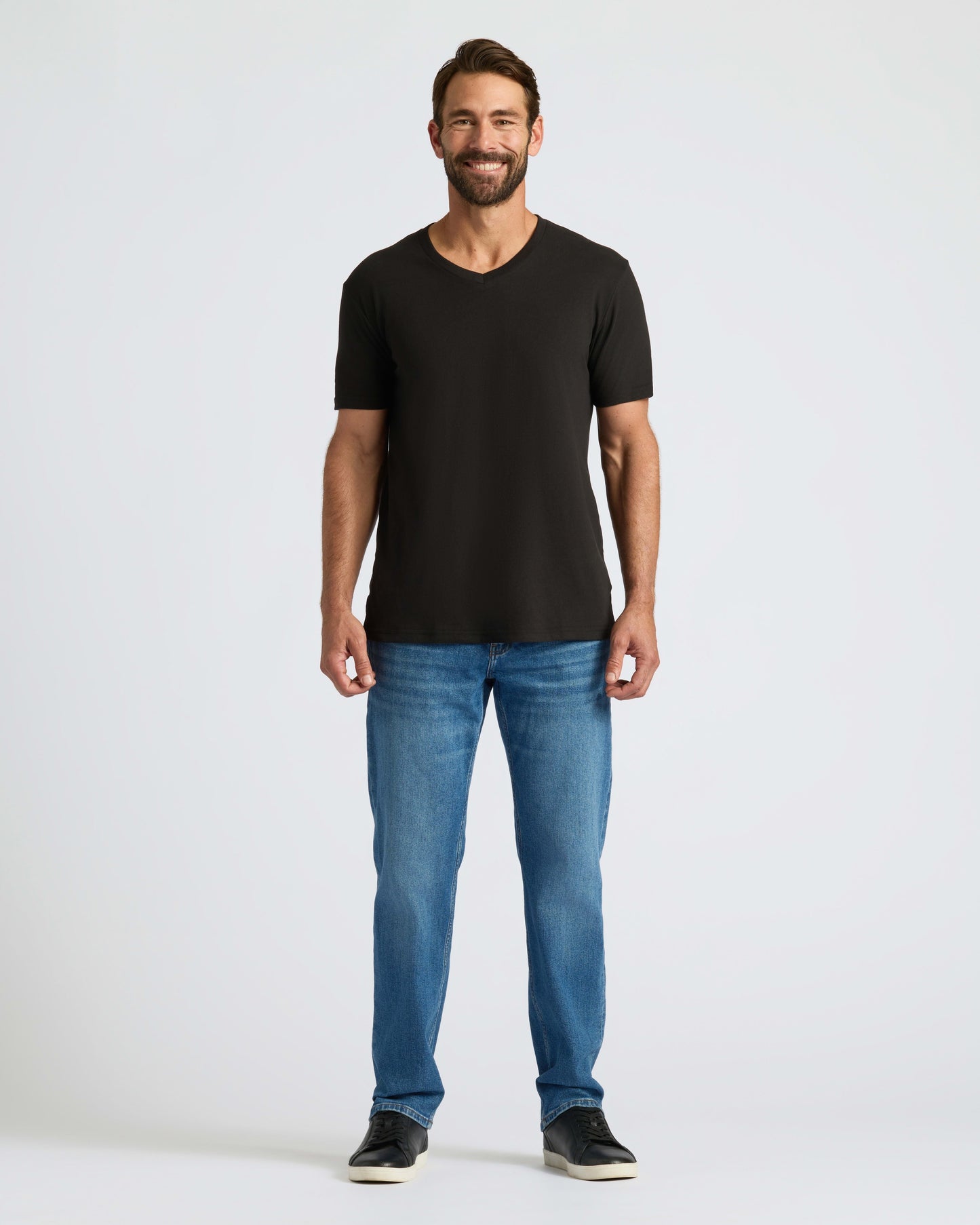Black & White V-Neck Tee 6-Pack