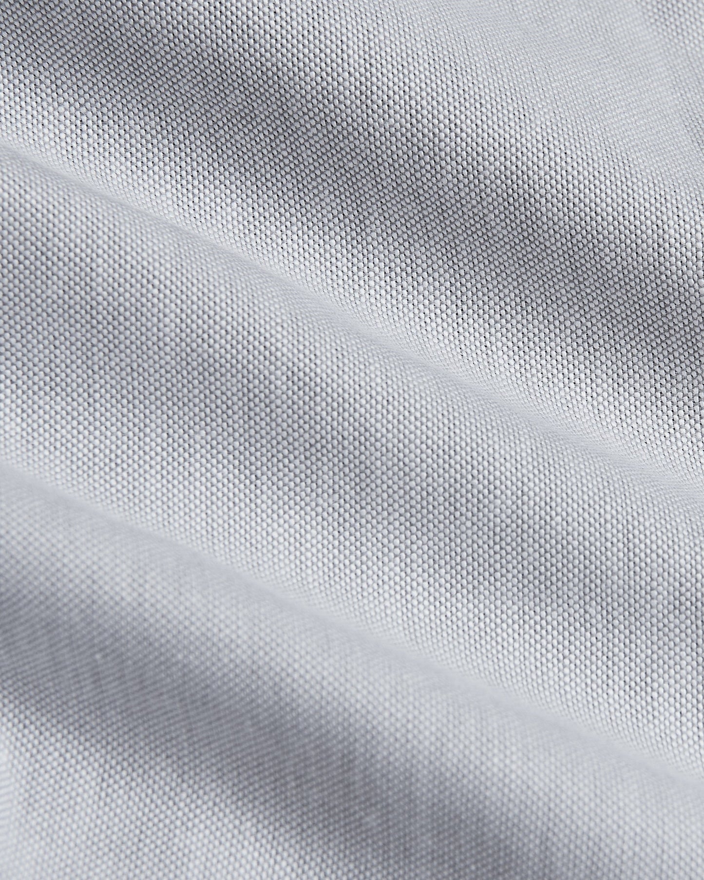 Light Gray Stretch Oxford Long Sleeve Button Up Shirt