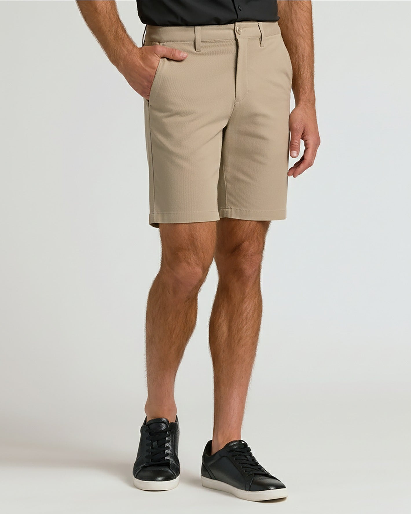 7" Black & Khaki Chino Shorts 2-Pack
