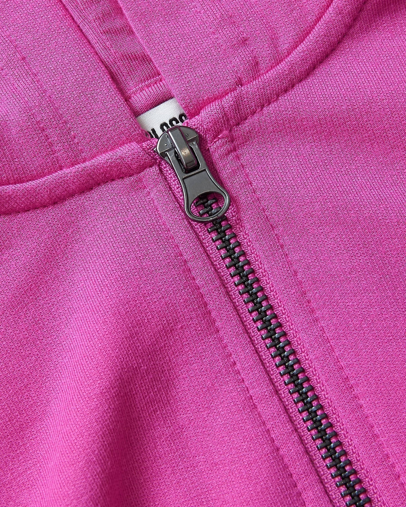 Girls Stormcloud & Electric Fuchsia Cropped Zip Hoodie 2-Pack