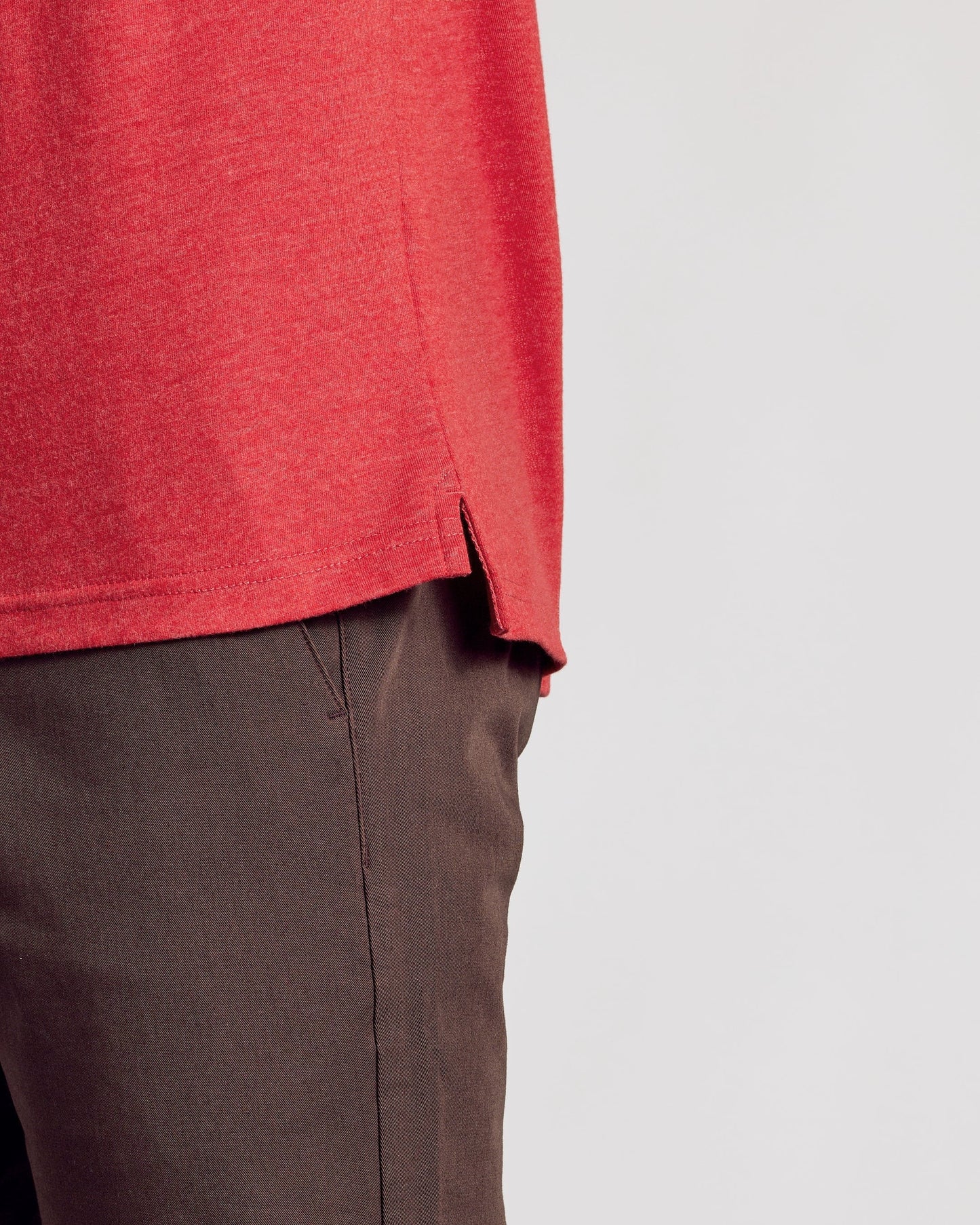 Dark Heather Lava Short Sleeve Polo