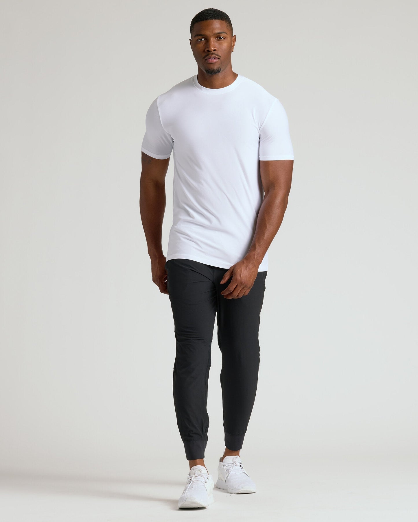 White Tall Active Crew Neck 2.0
