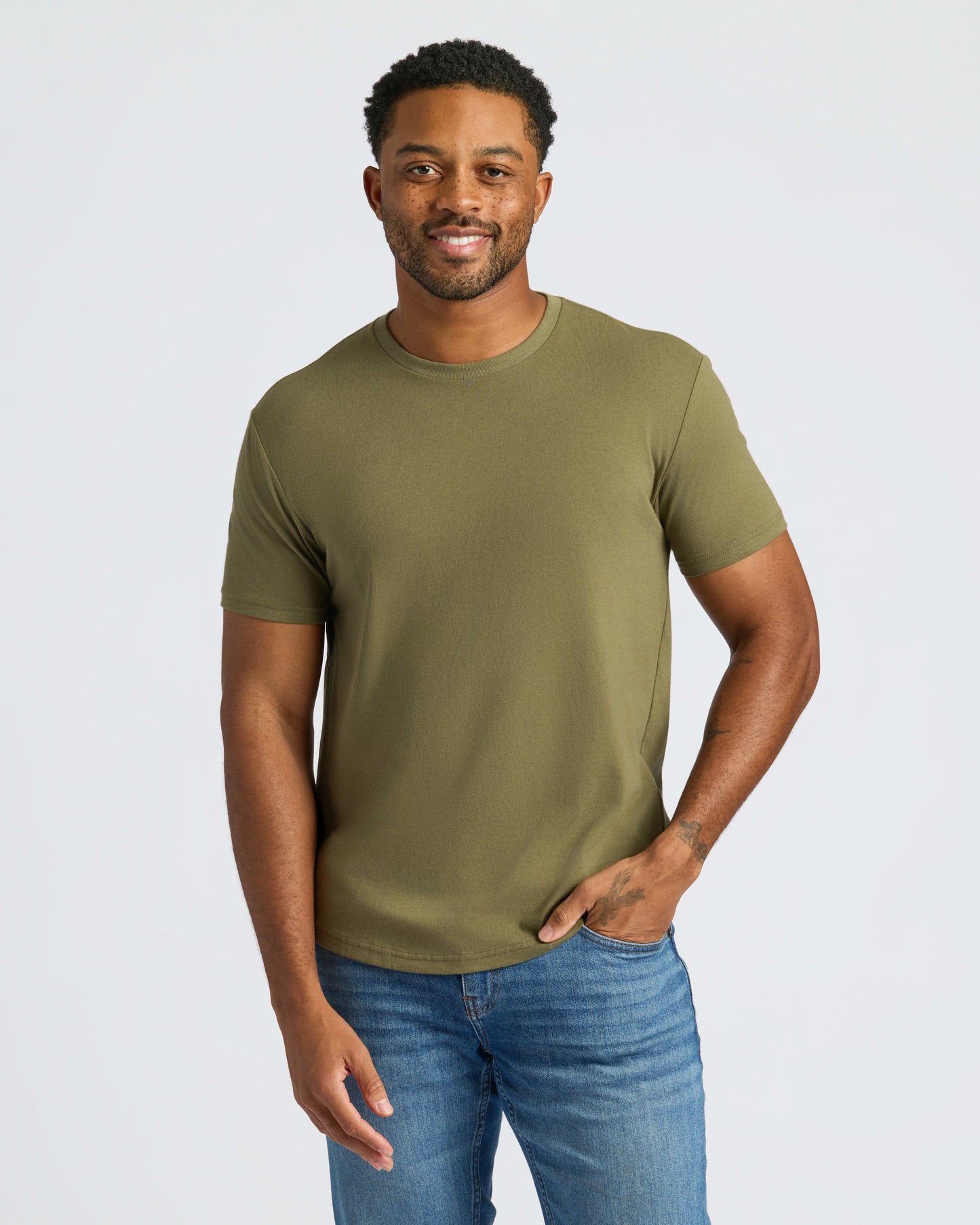 Classic Curved Hem Crew Neck 6-Pack
