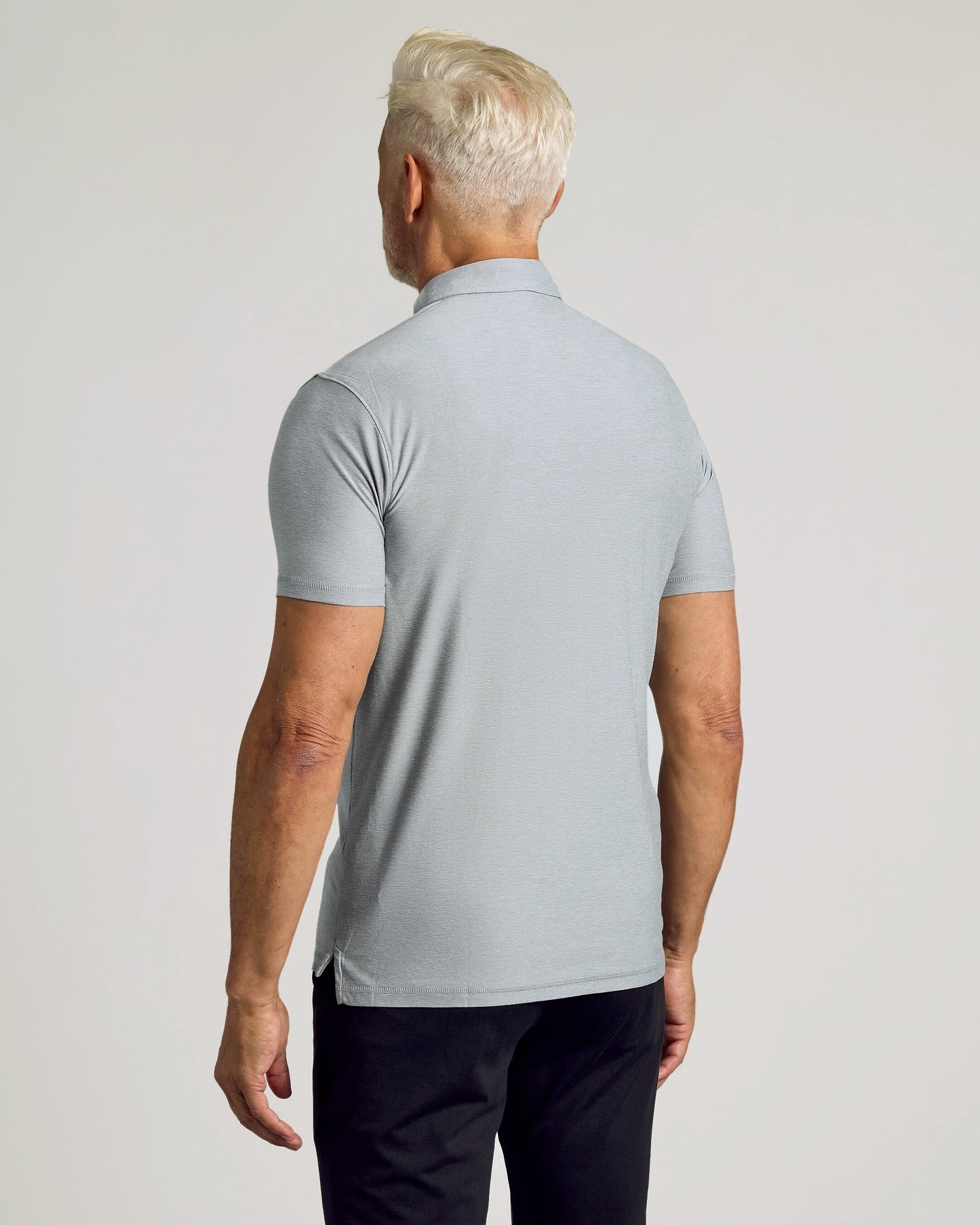 Light Heather Gray Active Polo 2.0