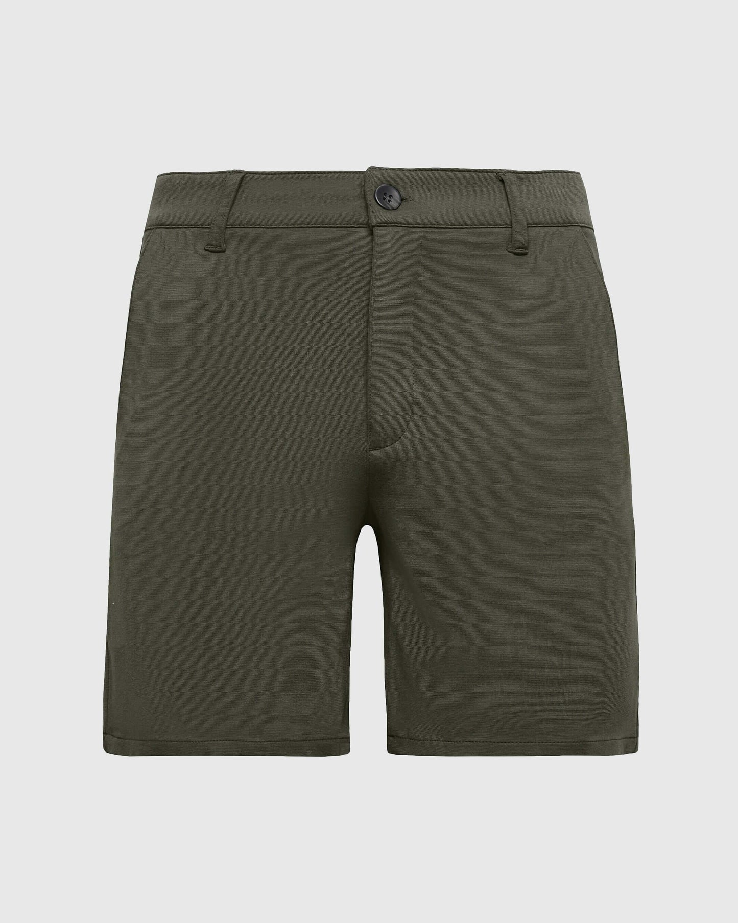 7 Military Green Comfort Knit Chino Short