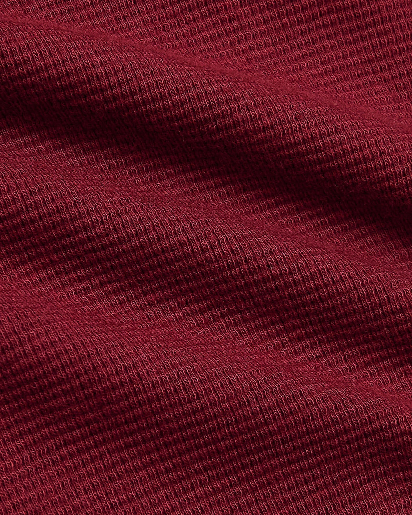 Womens Dark Maroon Waffle Long Sleeve Henley & Waffle Leg Pant 2-Pack