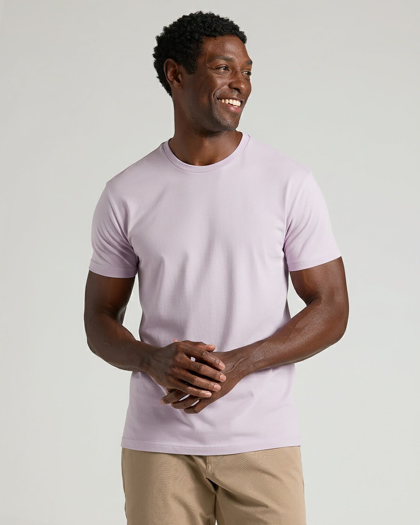 Heather Orchid Classic Crew Neck
