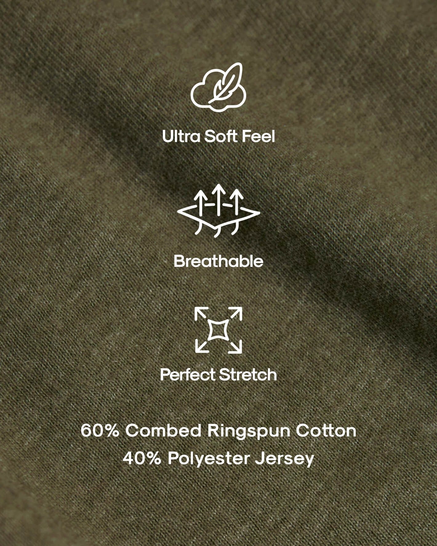 Heather Military Green Classic Crew Neck