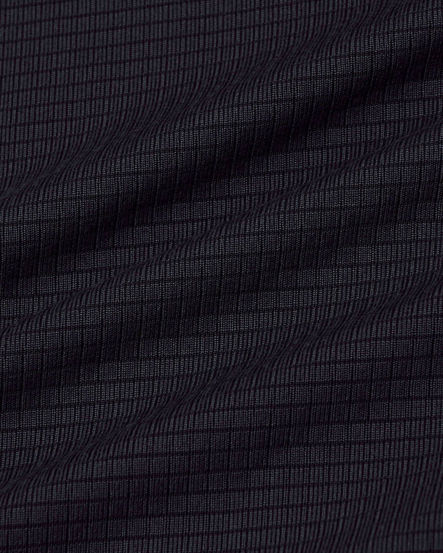 Black Long Sleeve Active Mesh Crew