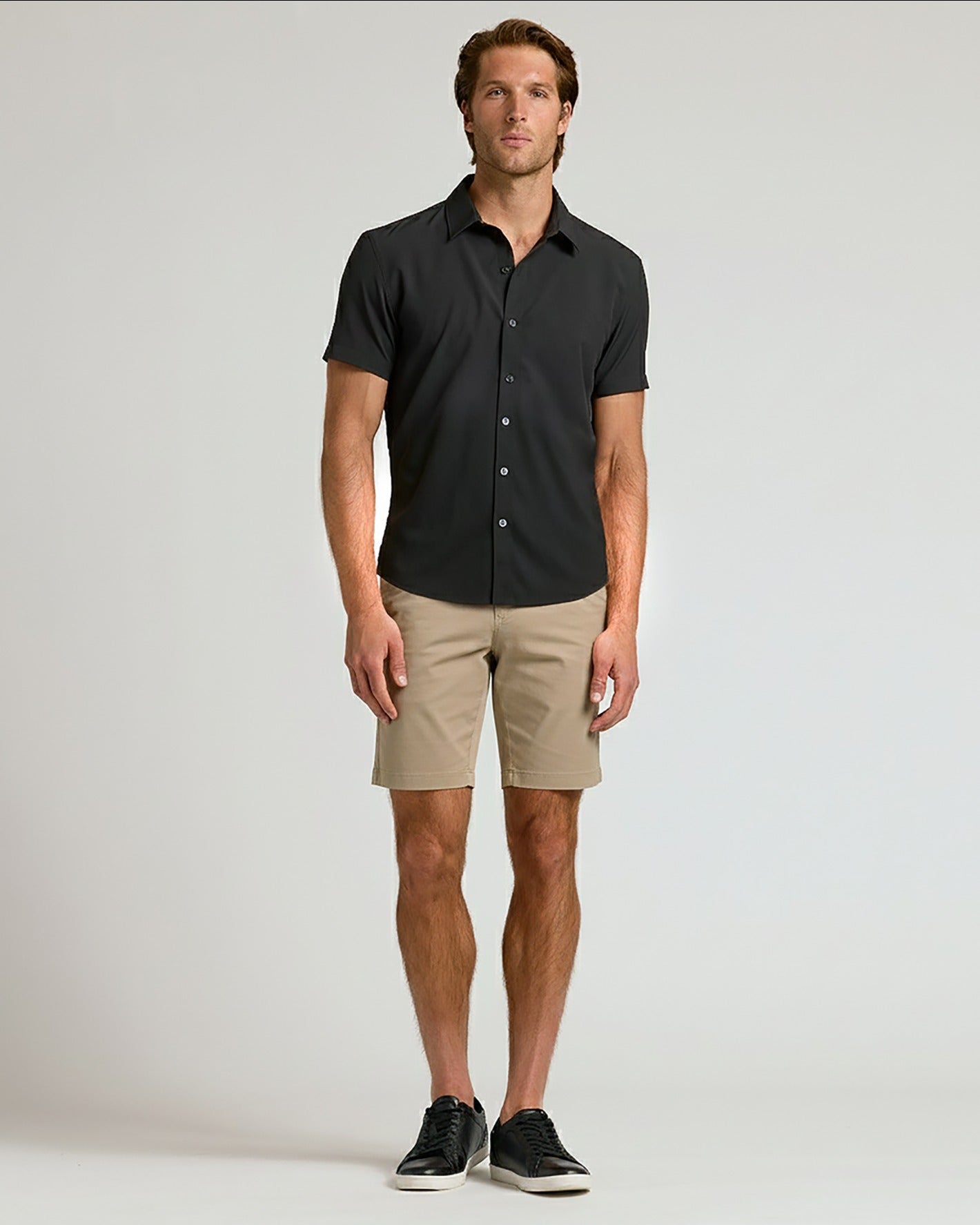 7" Black & Khaki Chino Shorts 2-Pack