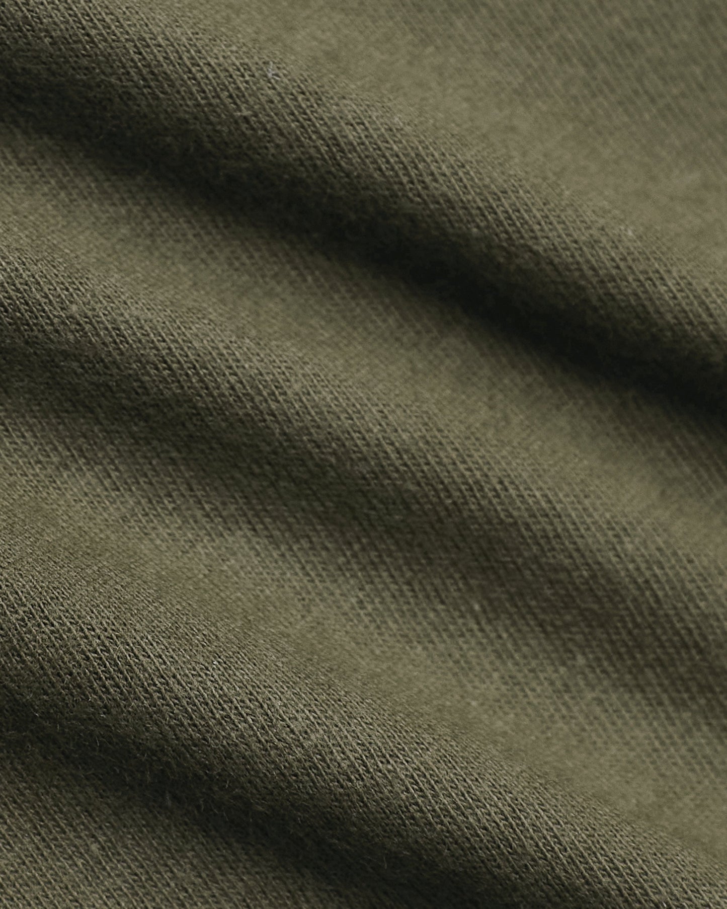 Military Green Classic Long Sleeve Crew Neck