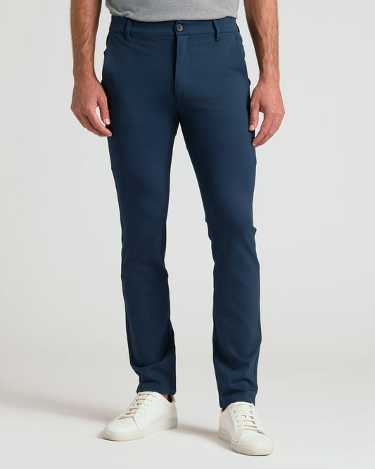 Navy Slim Comfort Knit Chino Pant