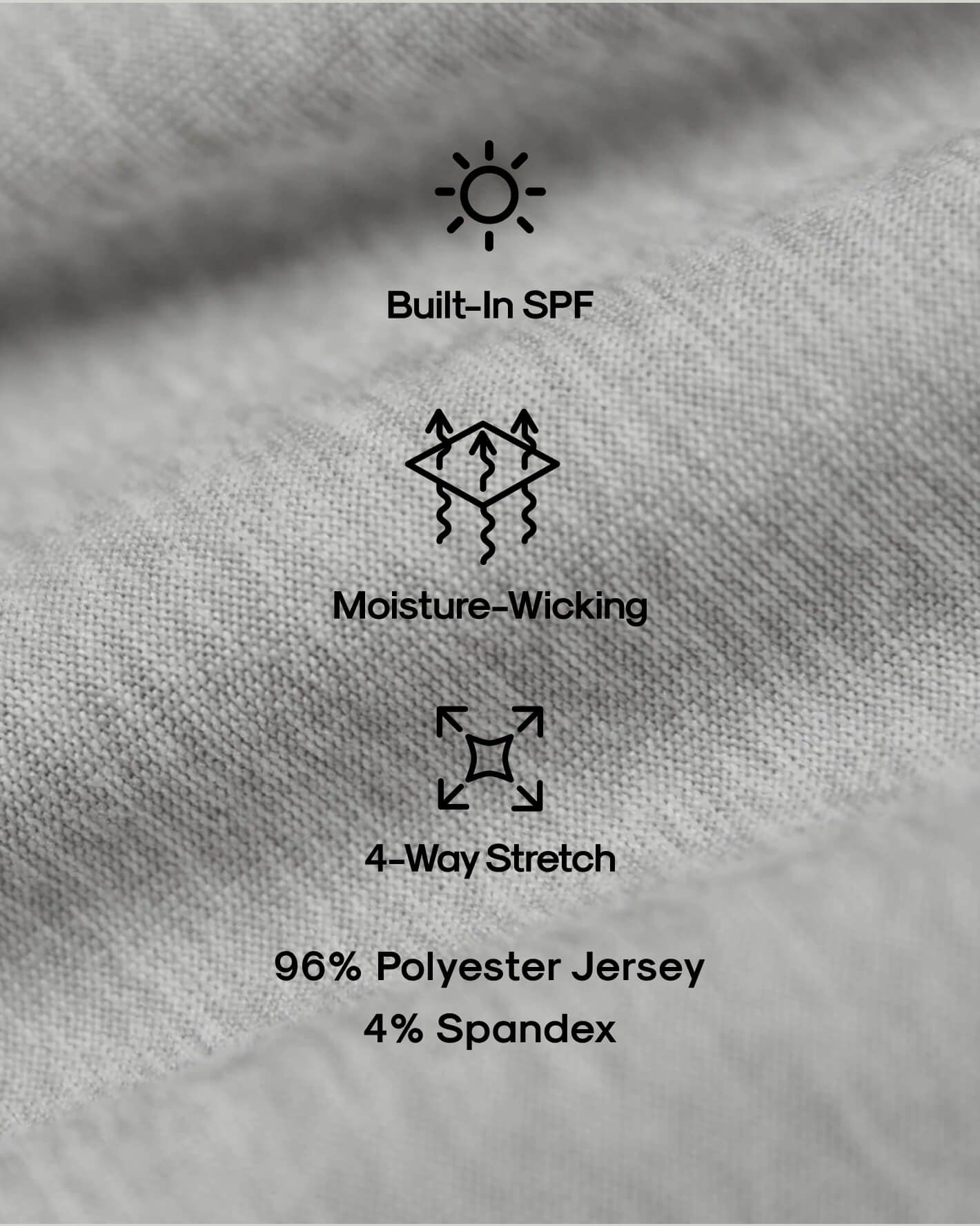 Light Heather Gray Active Crew Neck Tee