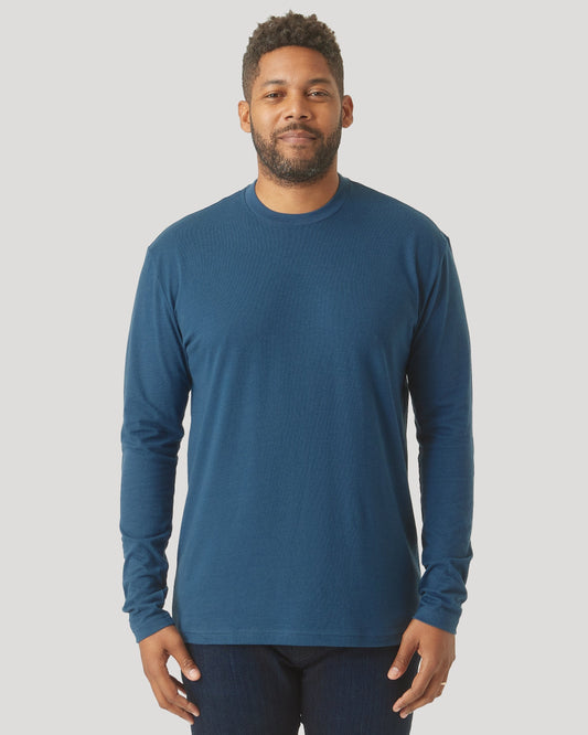 Deep Sea Blue Long Sleeve T Shirt