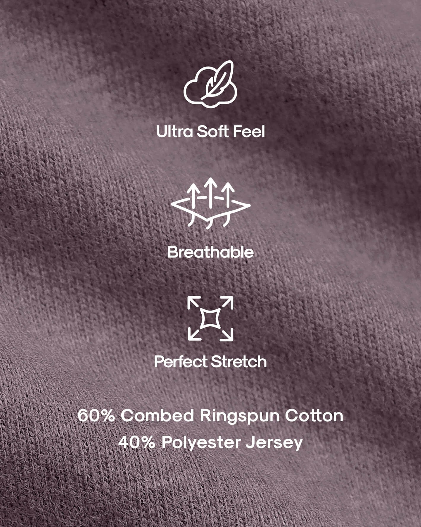 Dark Heather Amethyst Classic Crew Neck