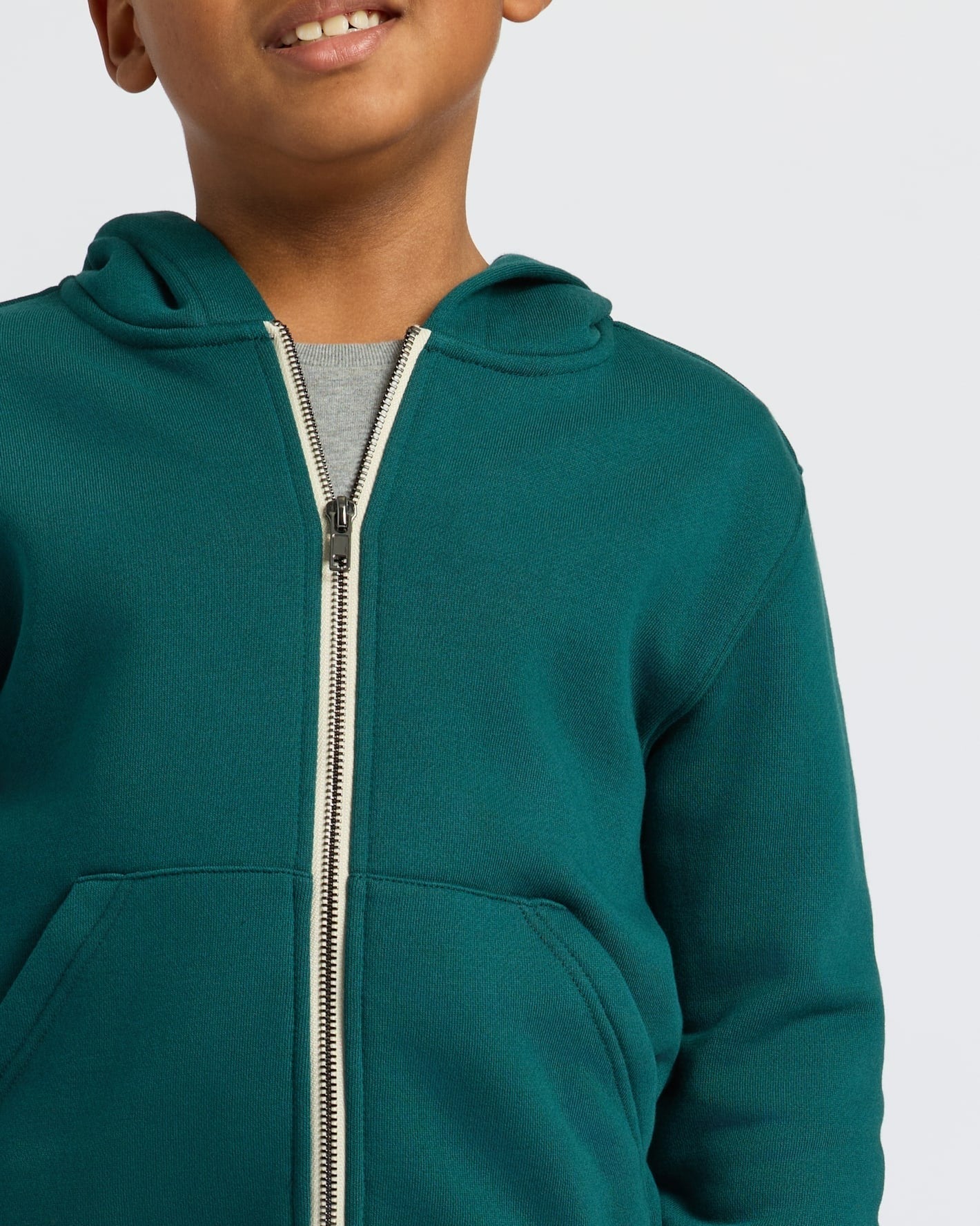 Boys Deep Emerald Full Zip Fleece Hoodie & Jogger 2-Pack