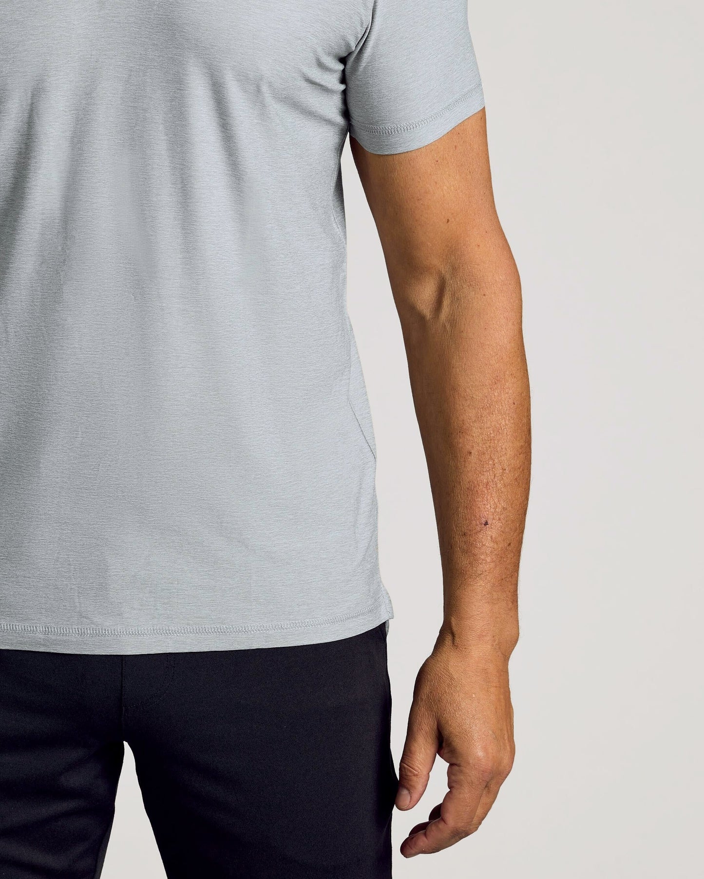 Light Heather Gray Active Polo 2.0