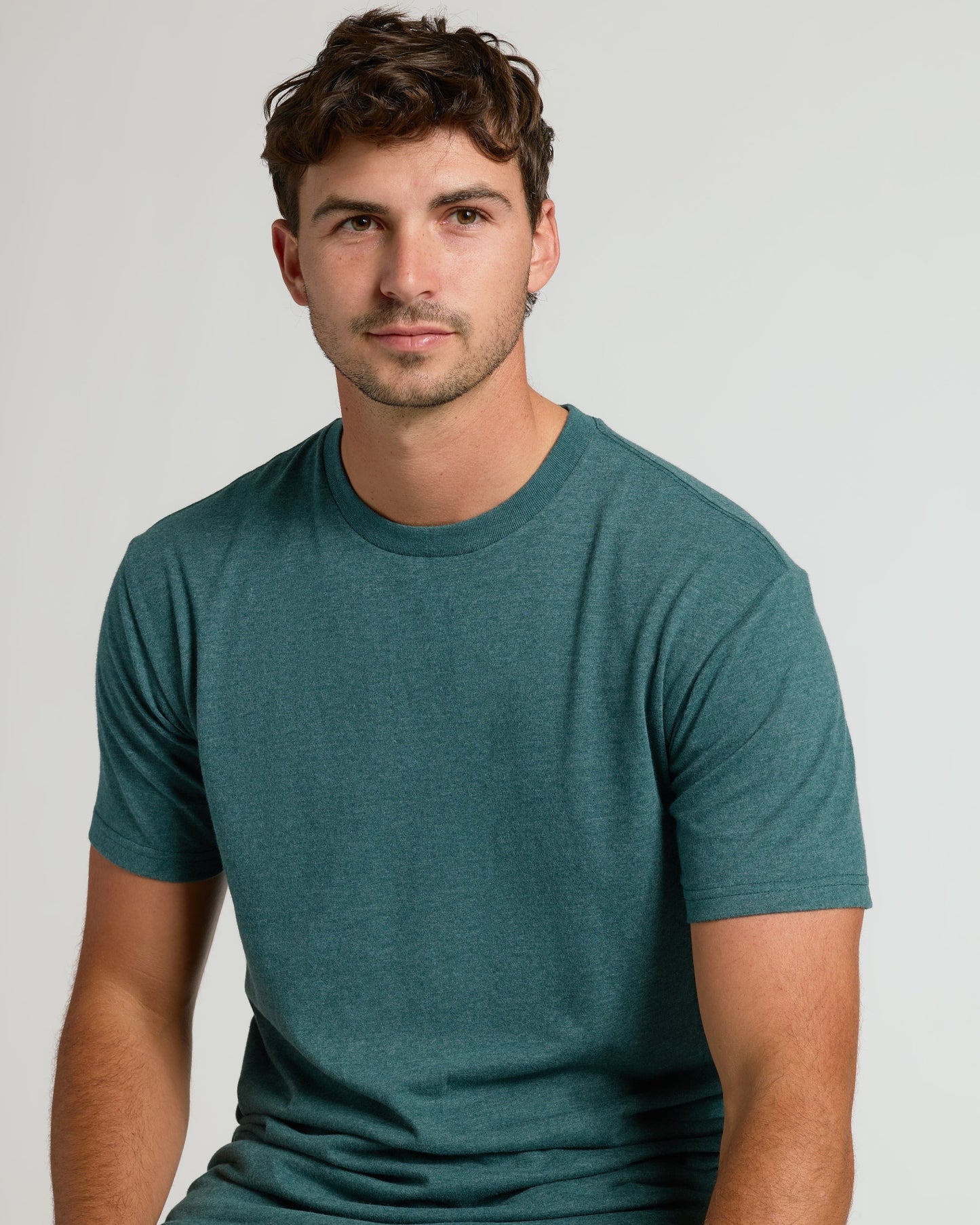 Heather Seafarer Tall Straight Hem Crew Neck T-Shirt