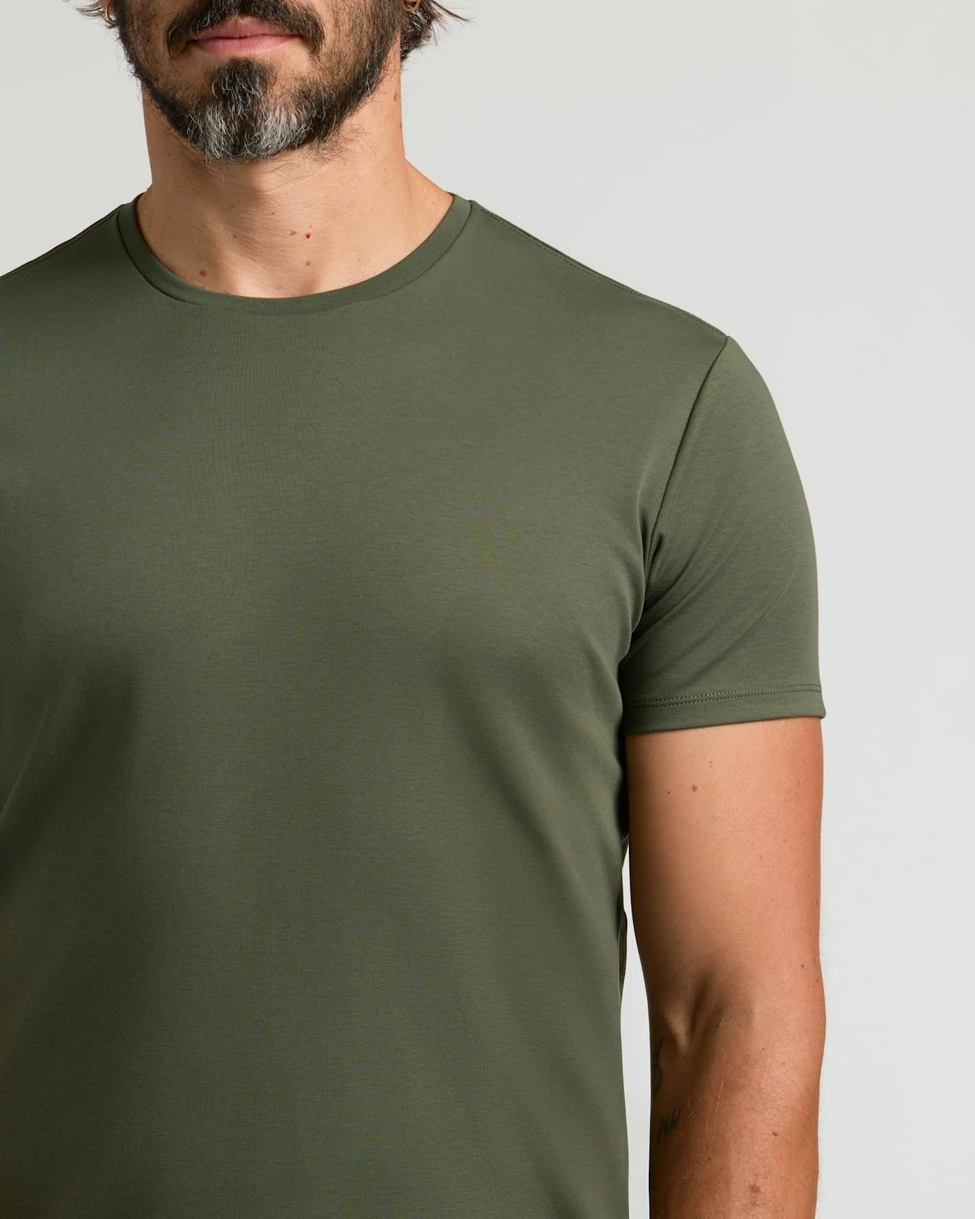 All Grove Pima Cotton Blend Curved Hem Crew 7-Pack