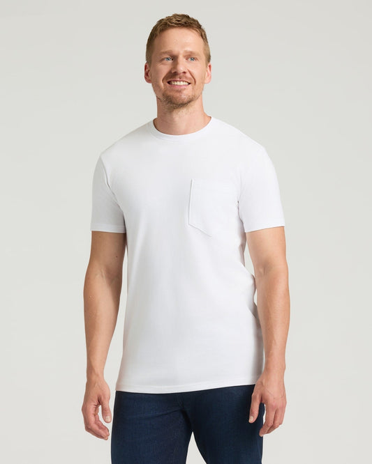 White Tall Heavyweight Pocket Crew