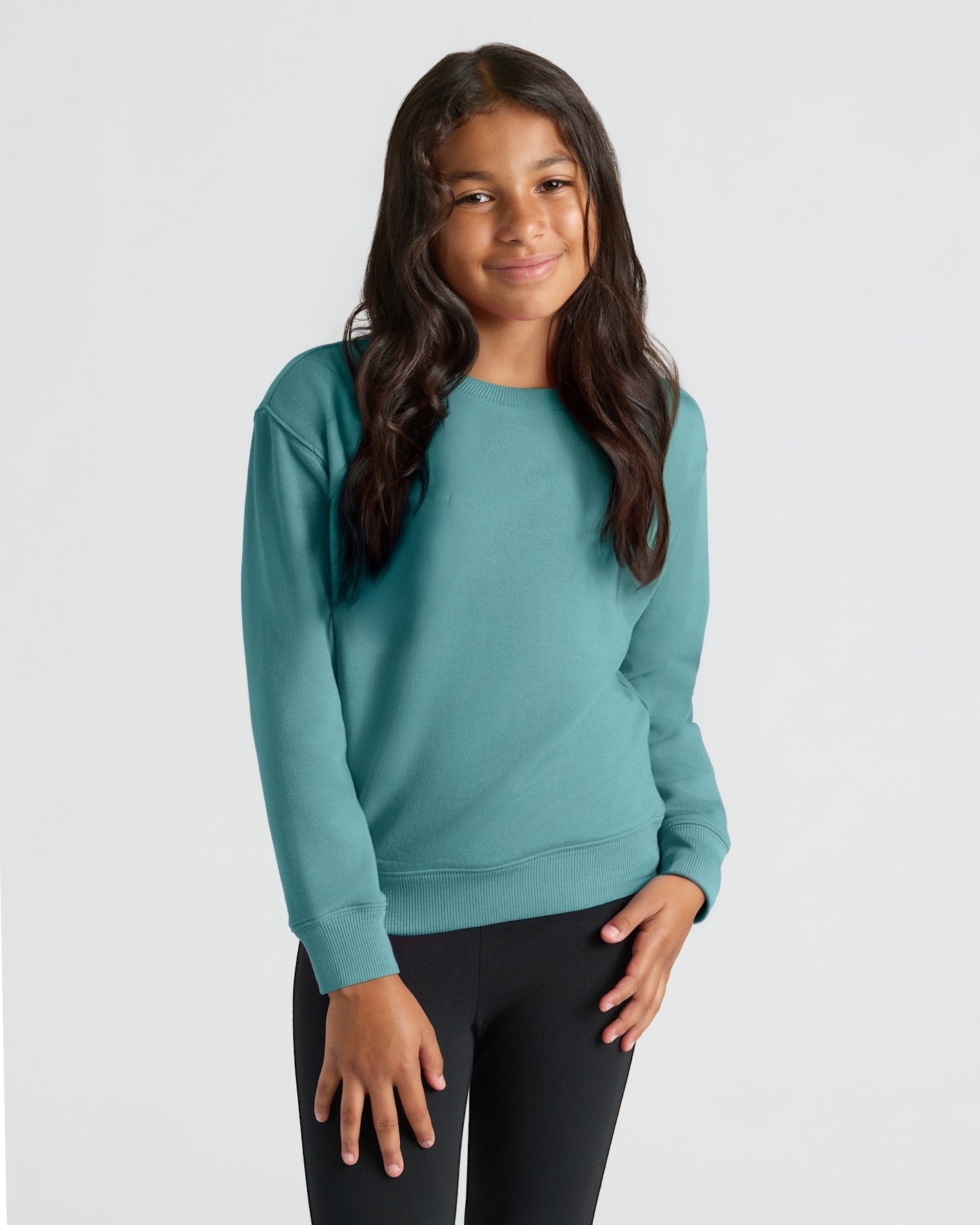 Girls Stormcloud Slouch Pullover Crew