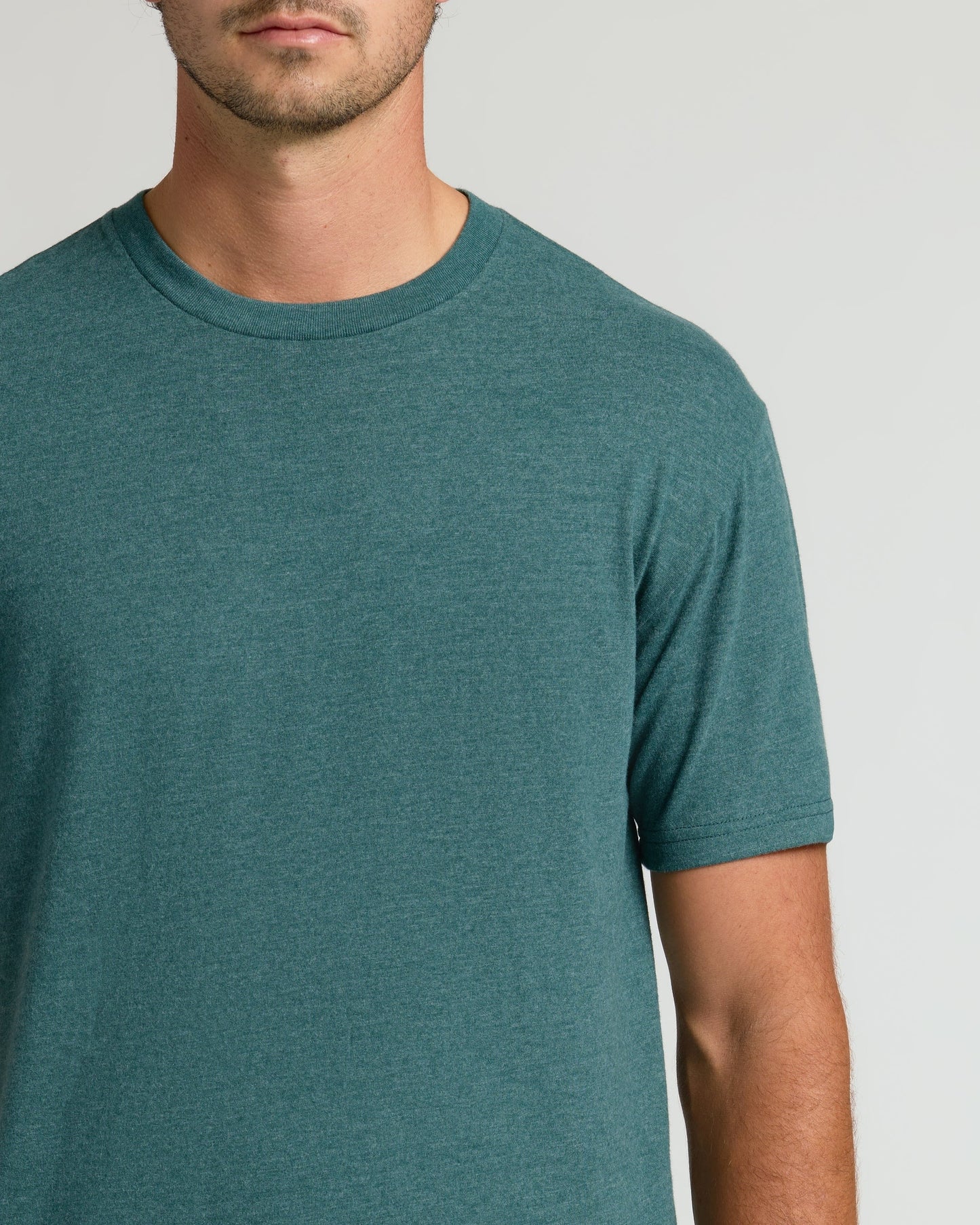 Heather Seafarer Tall Straight Hem Crew Neck T-Shirt