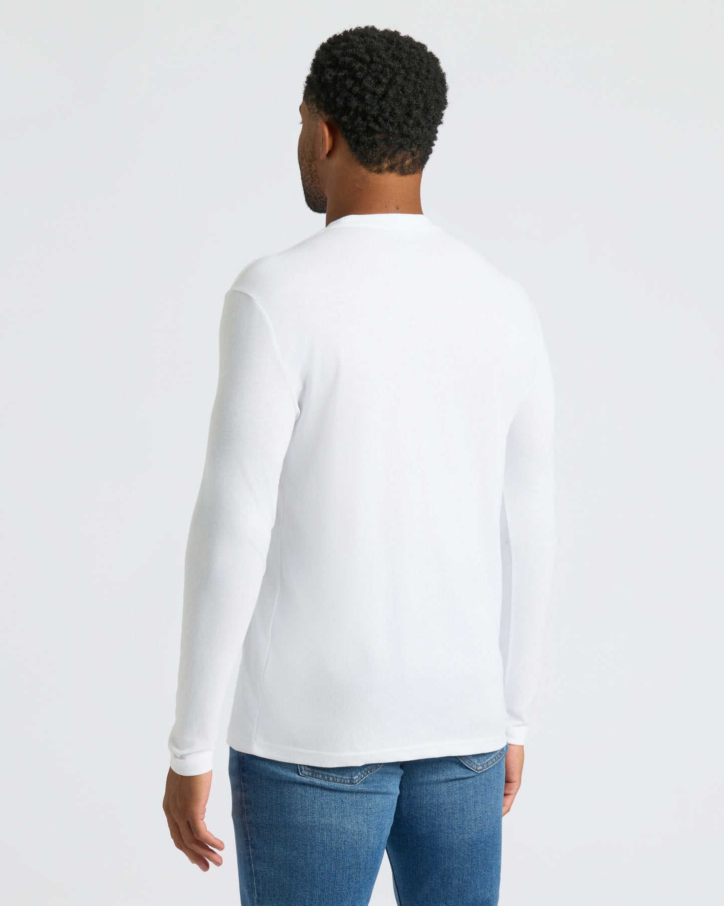 White Classic Long Sleeve Crew Neck 10-Pack