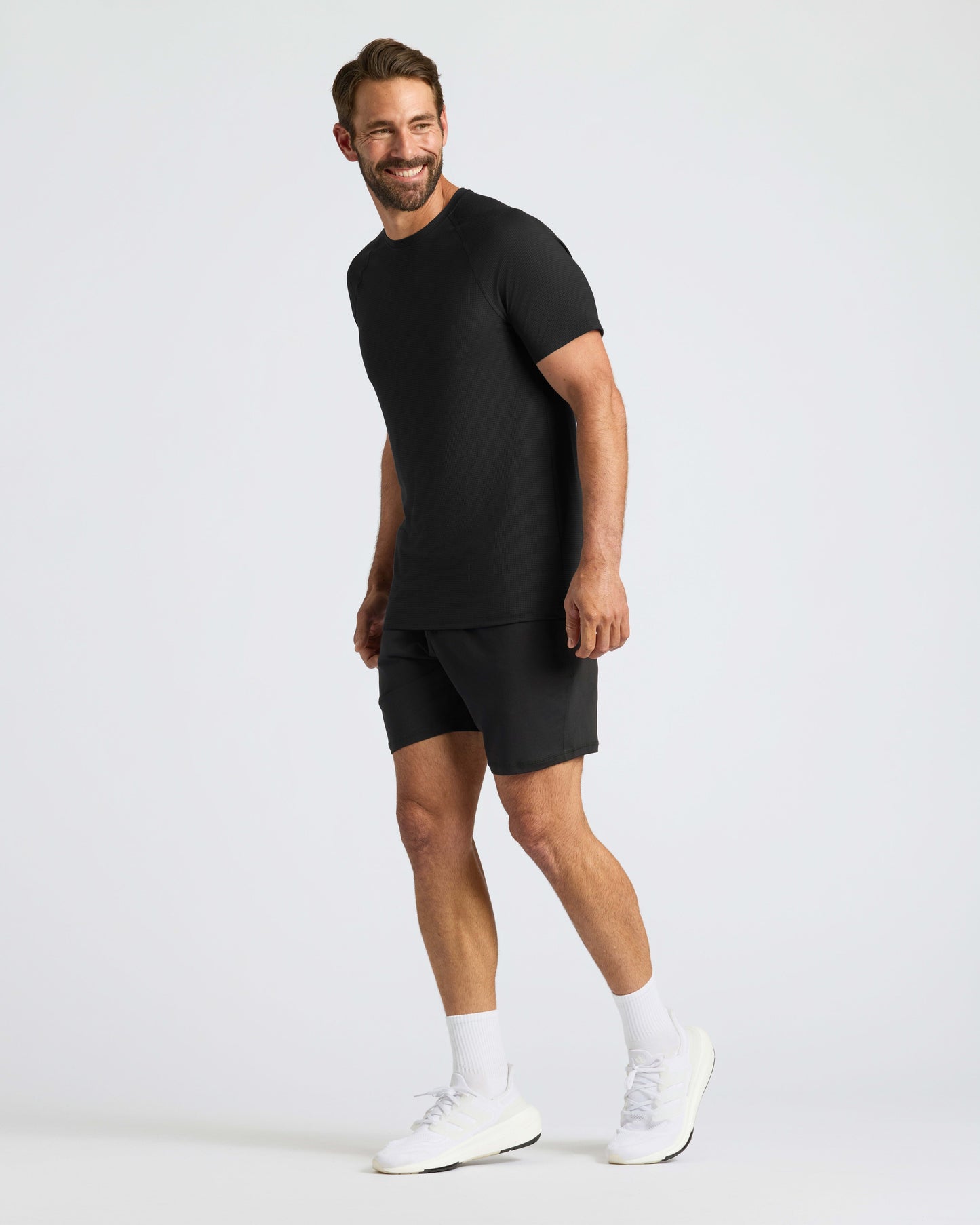 Black Active Mesh Crew 3-Pack