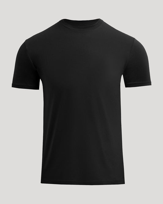 Black Short Classic Crew Neck