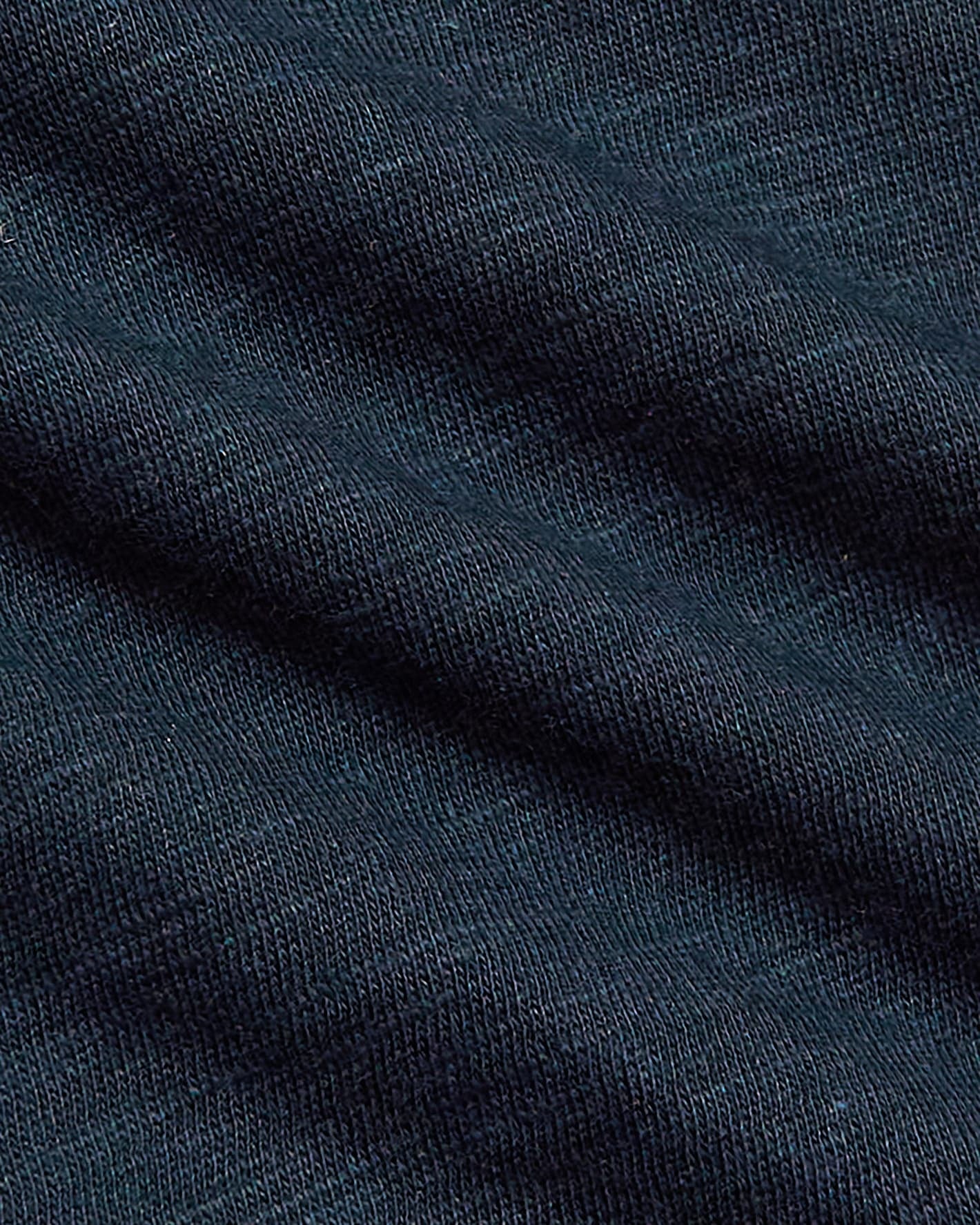 Womens Navy Relaxed Slub V-Neck Tee