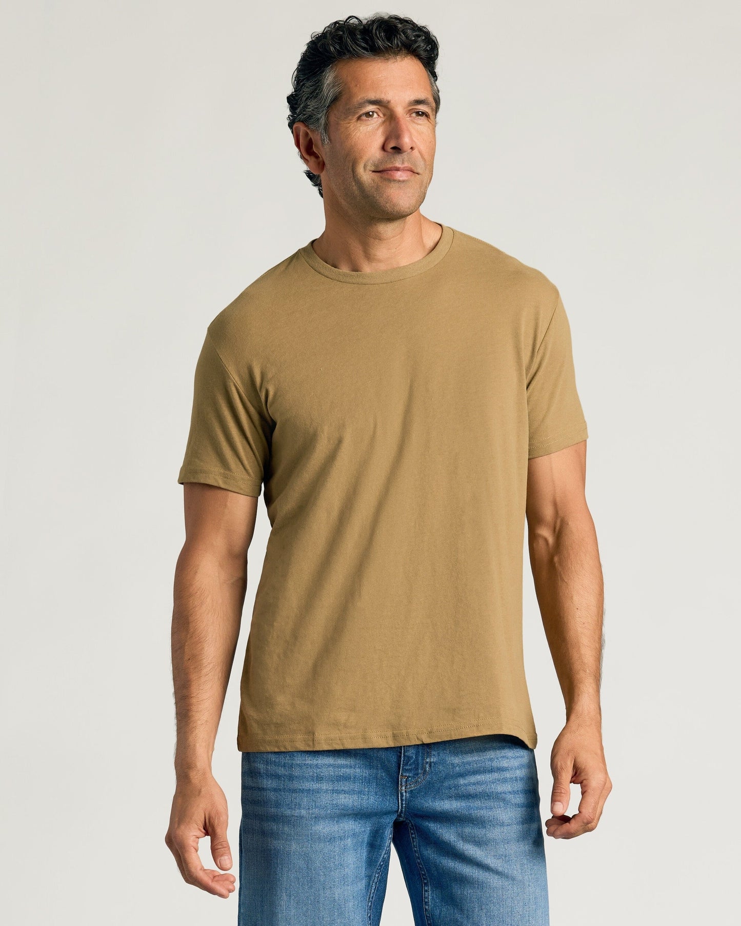 Tan 499 Classic Crew Neck