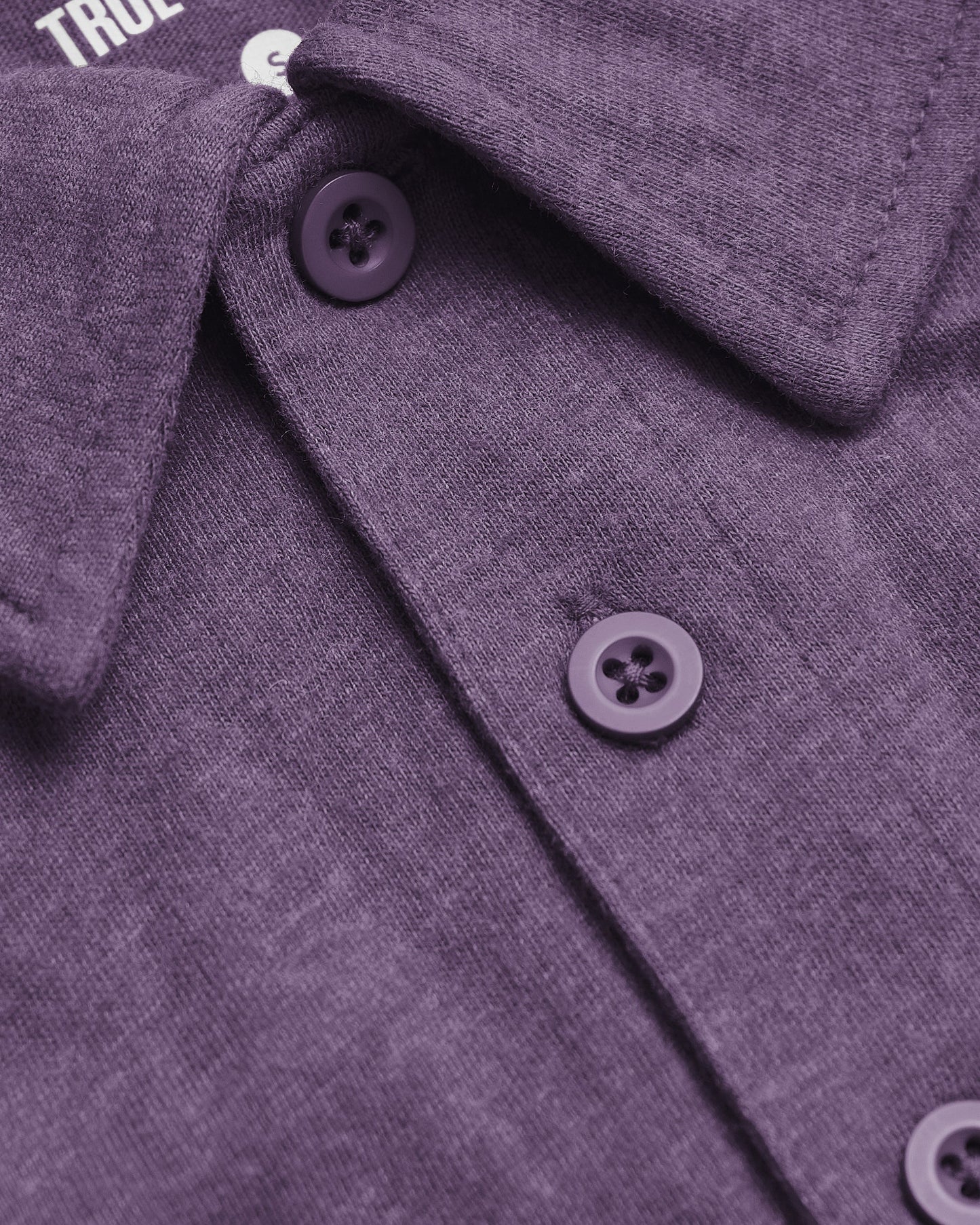 Dark Heather Plum Short Sleeve Tall Polo