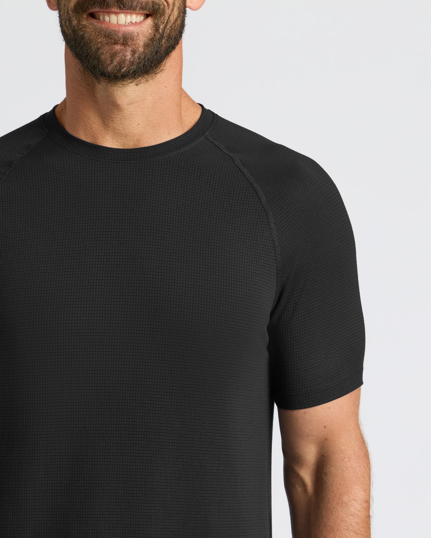 Black Active Mesh Crew 6-Pack